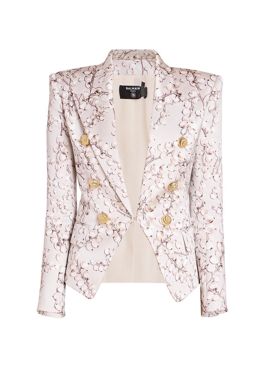 Womens Groseille Satin Vented Blazer Product Image
