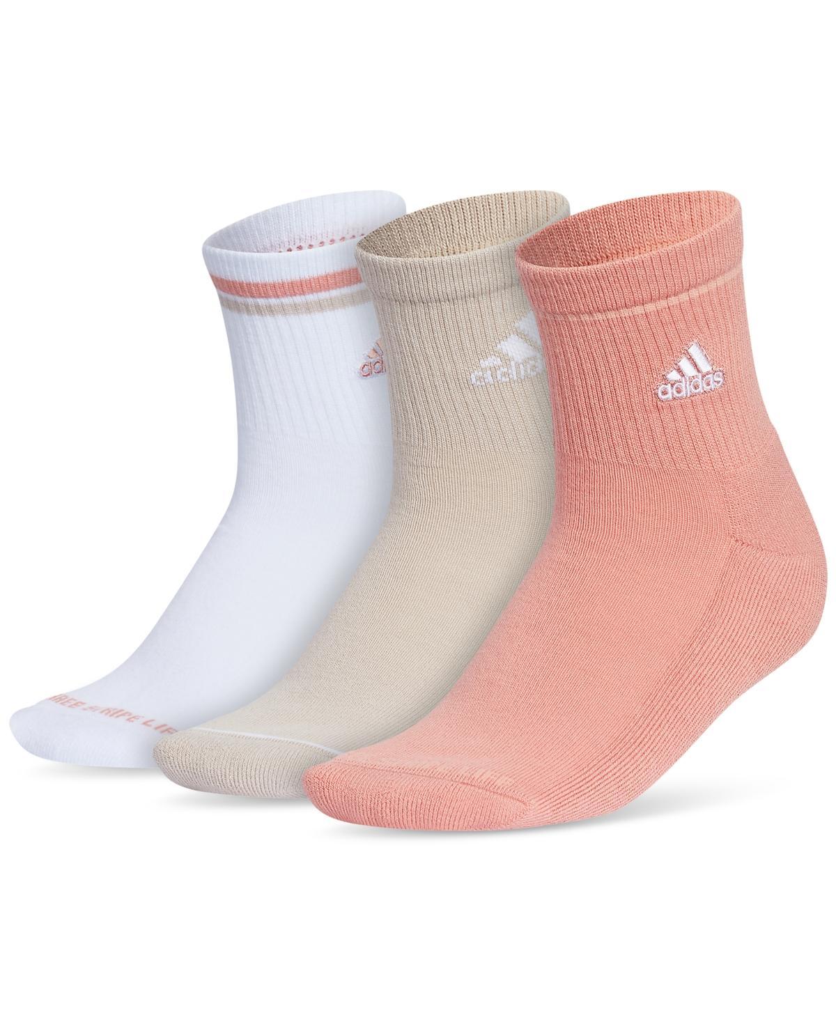 Women's adidas Cushioned Sport 2.0 3-Pack High Quarter Socks, Size: 9-11, Black Product Image