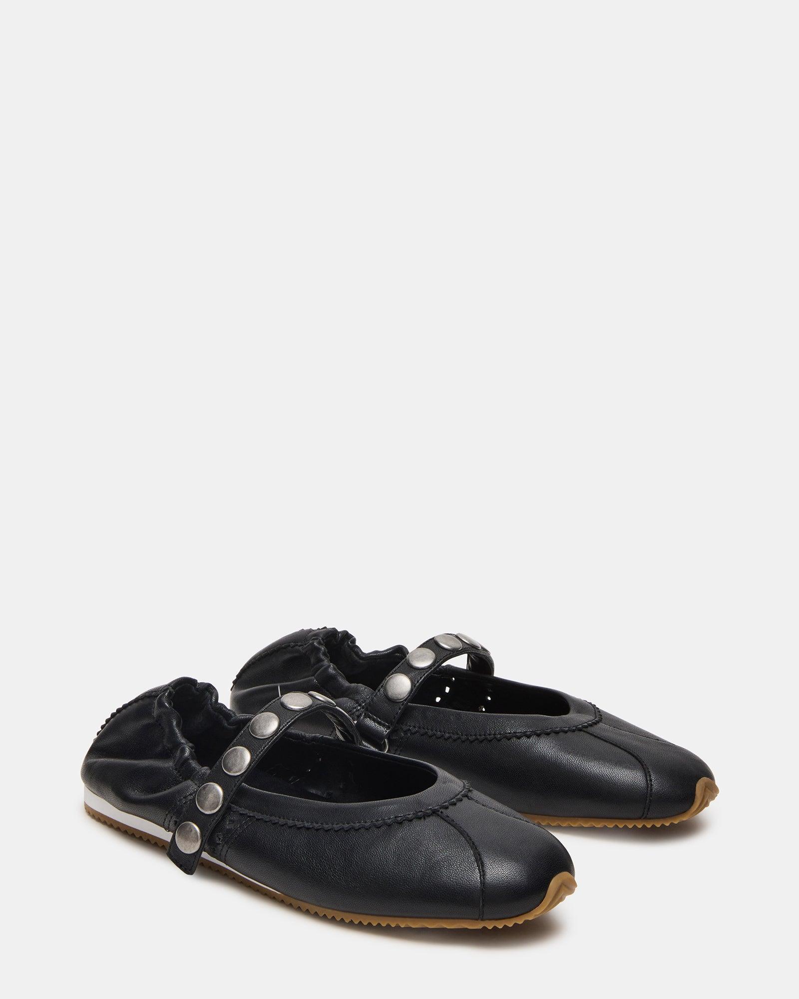ANAYA BLACK LEATHER STUDS Female Product Image