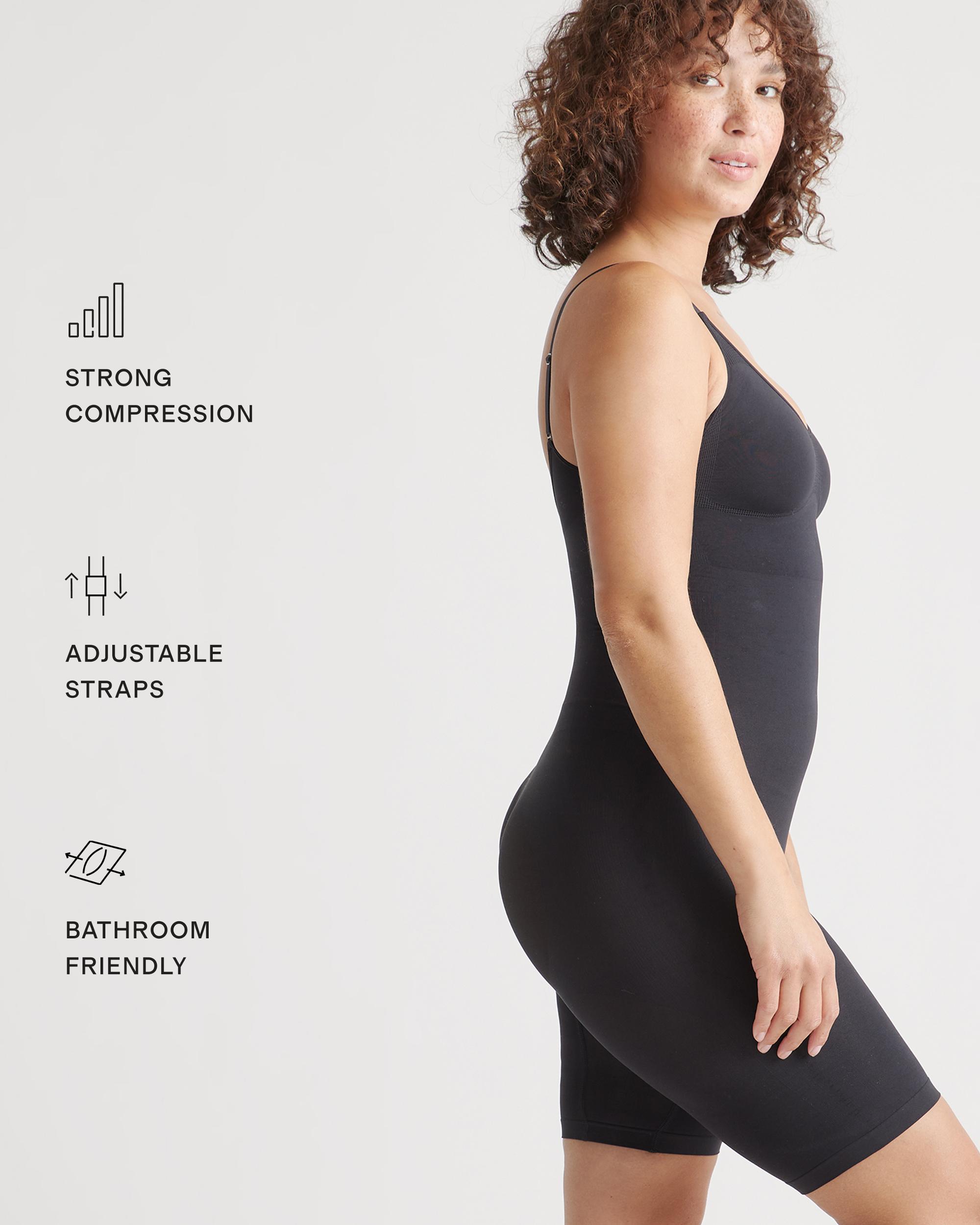 Quince | Women's Sculpting Mid-Thigh Bodysuit Size XS, Nylon/Spandex Product Image