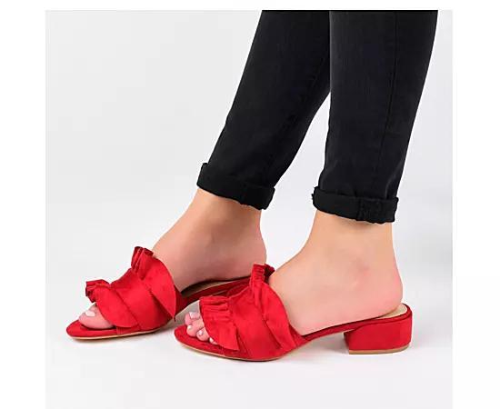 Journee Sabica Womens Mules Brown Product Image