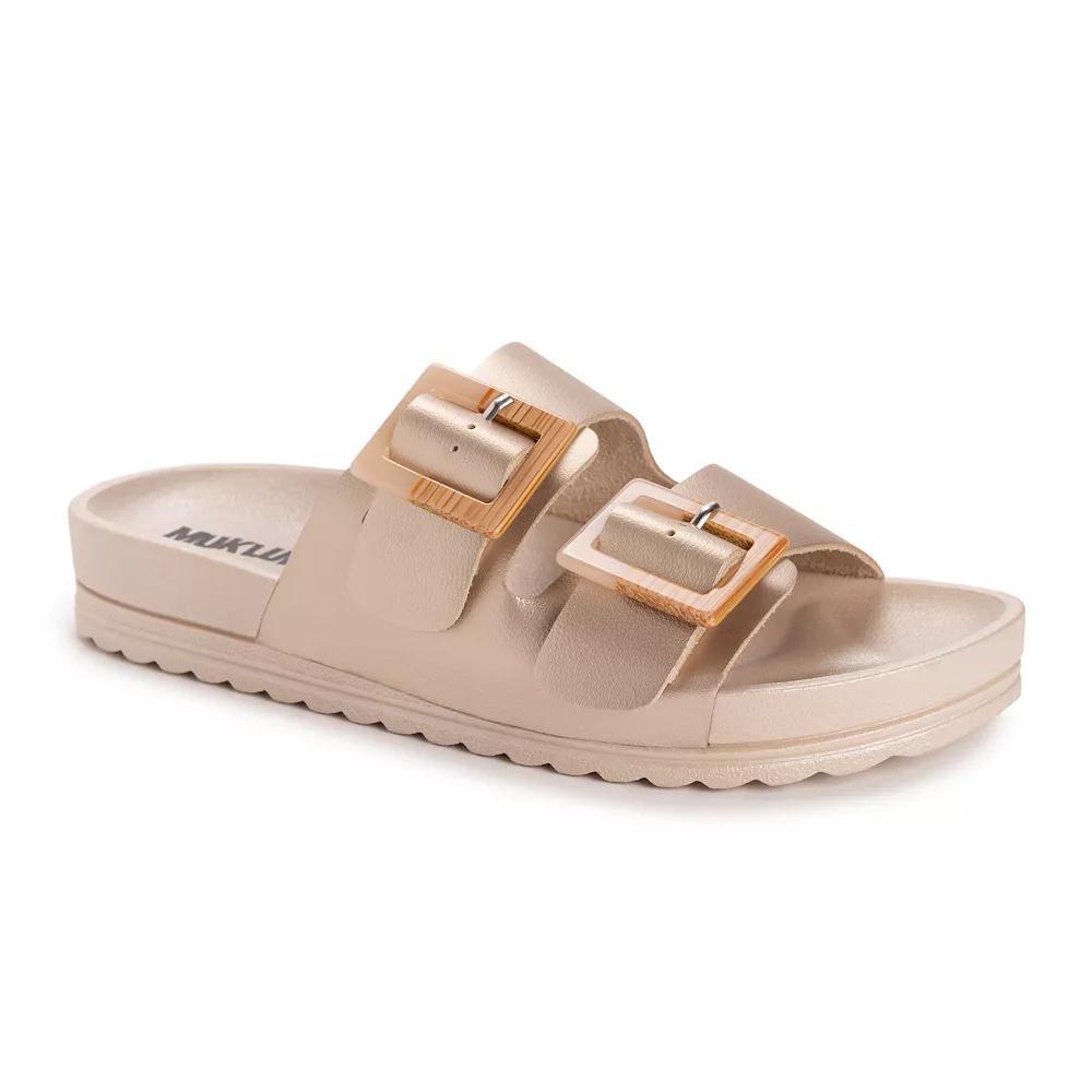 MUK LUKS Grand Cayman Women's Slide Sandals, Size: 11, Soft Gold Product Image