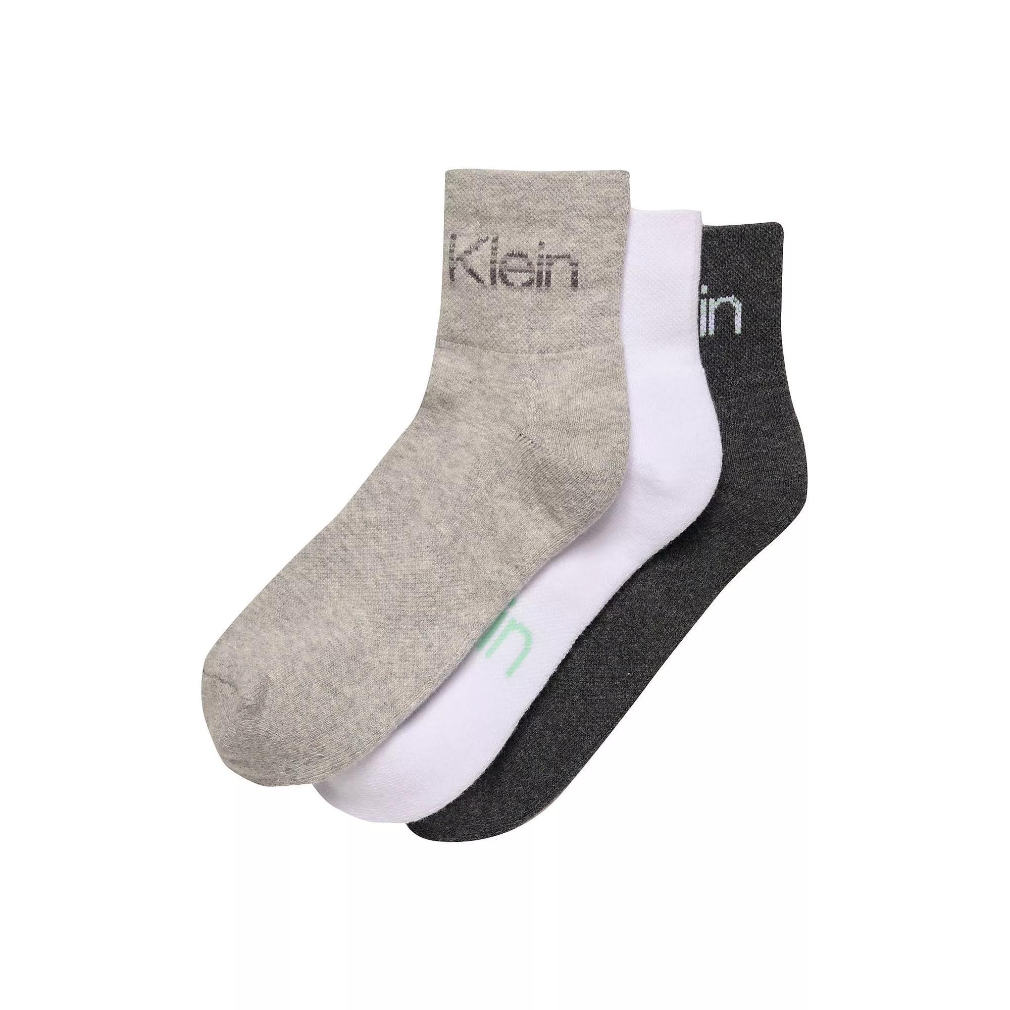 Women's Calvin Klein 3-Pack Cushion High Top Quarter Socks, Size: 9-11, Multi Product Image