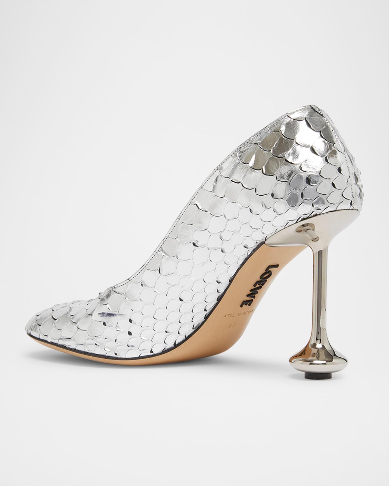 Toy Metallic Python Pumps Product Image