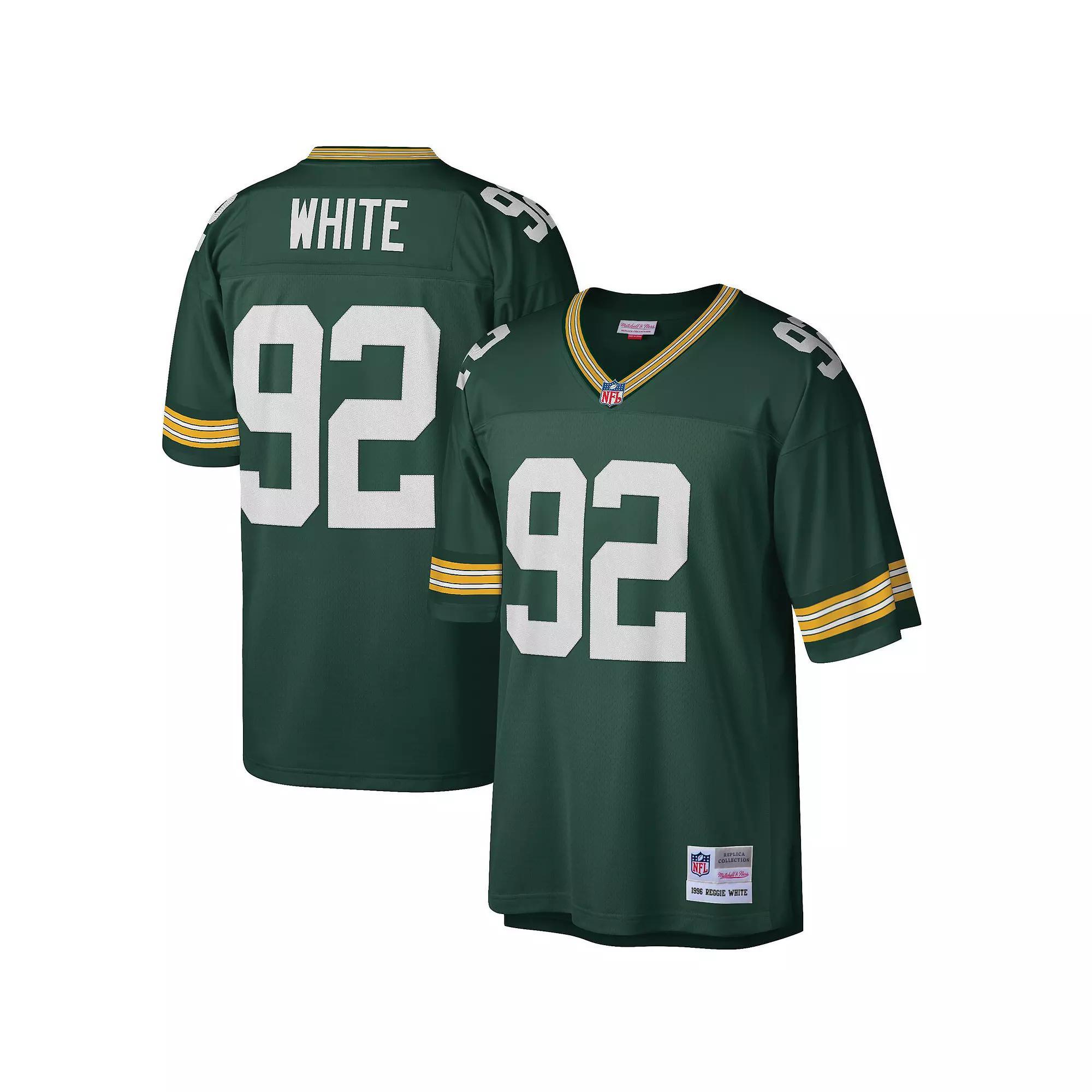 Men's Mitchell & Ness Reggie White Green Green Bay Packers Big & Tall 1996 Retired Player Replica Jersey, Size: 3XB Product Image