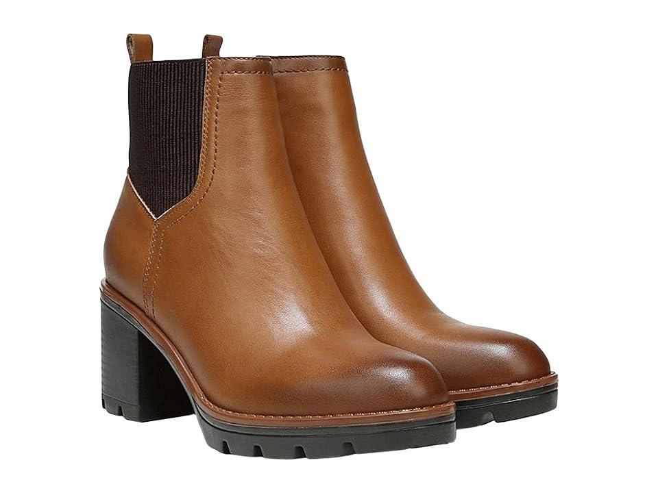 Naturalizer Verney Weatherproof Leather Block Heel Chunky Lug Sole Chelsea Platform Booties Product Image