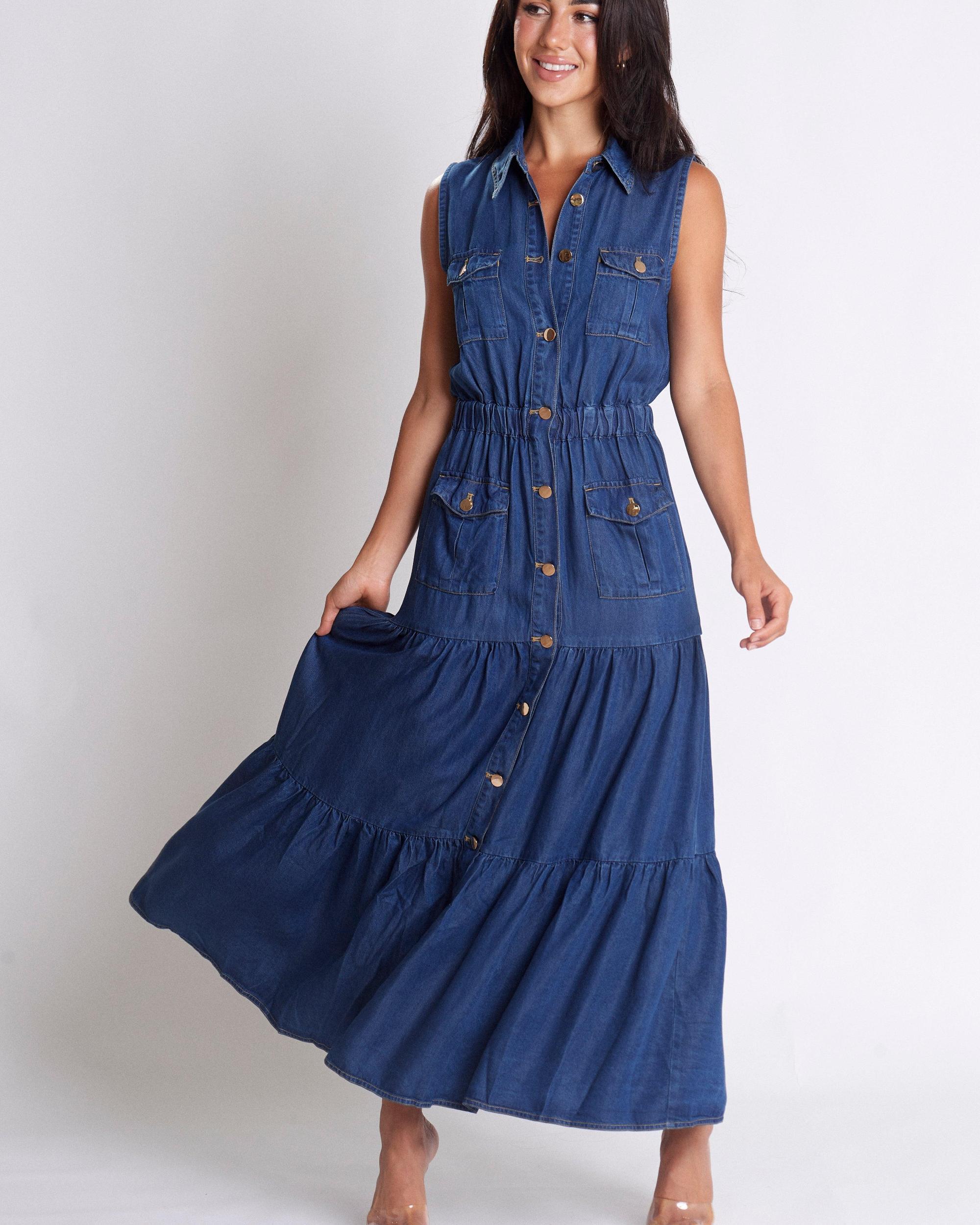 Triana Denim Dress Product Image