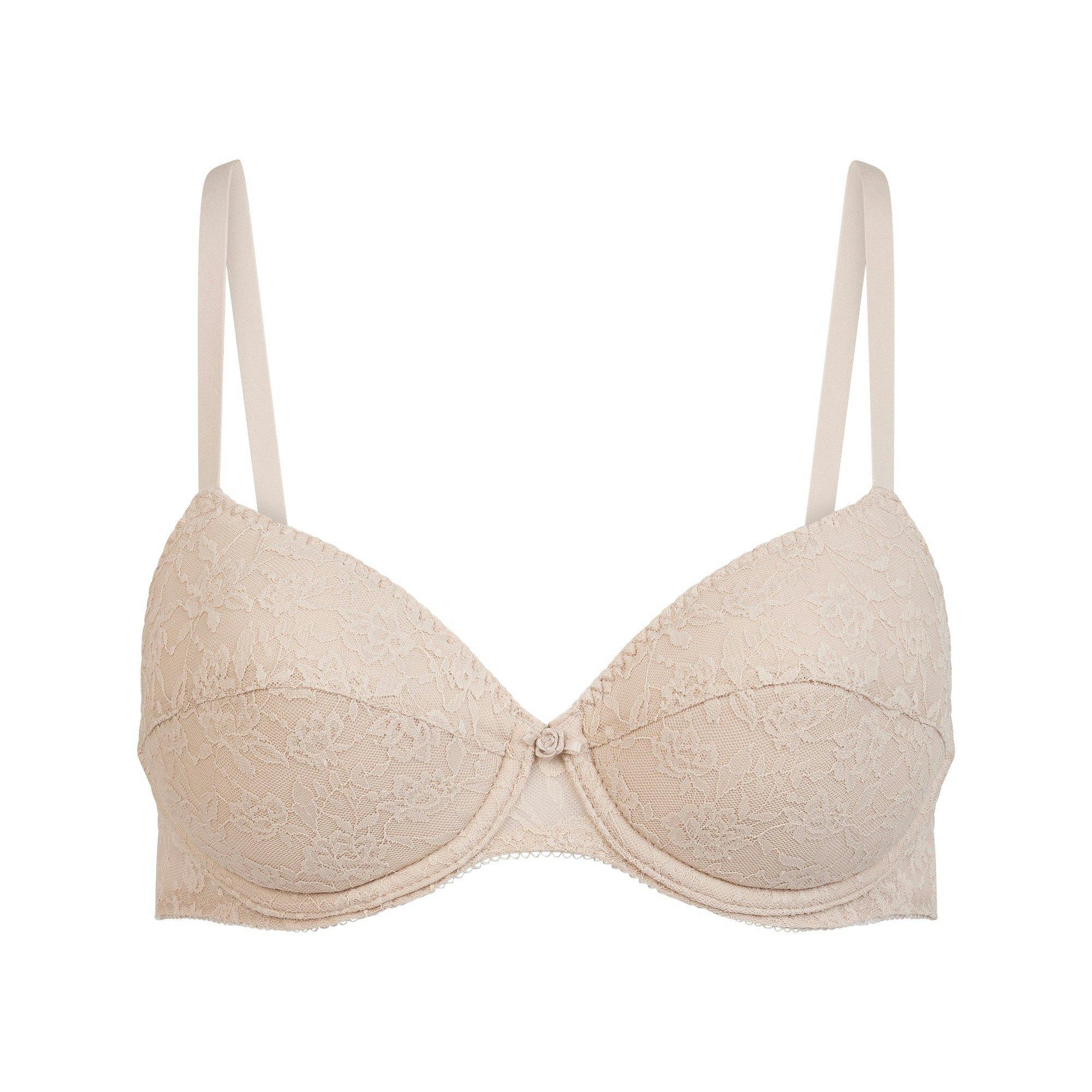 VINTAGE BRAS LACE BRA | MUSHROOM Product Image