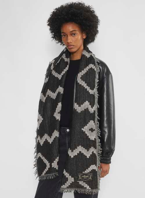 merino wool skinny blanket scarf Product Image