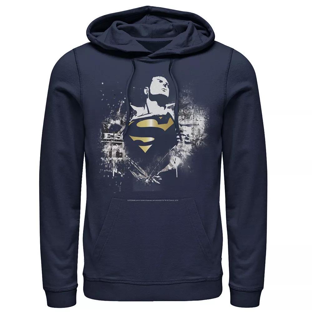 Men's Fifth Sun Good Vibes Only Vintage Text Hoodie, Size: Large, Blue Product Image