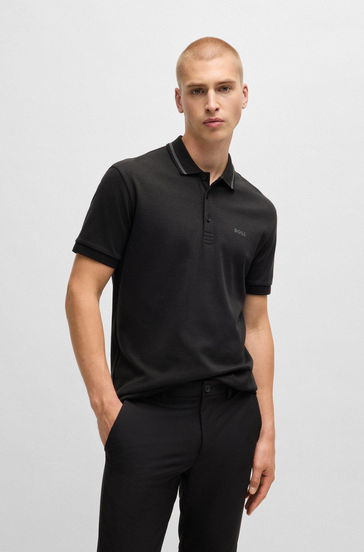 Paddy polo shirt in cotton jacquard Product Image