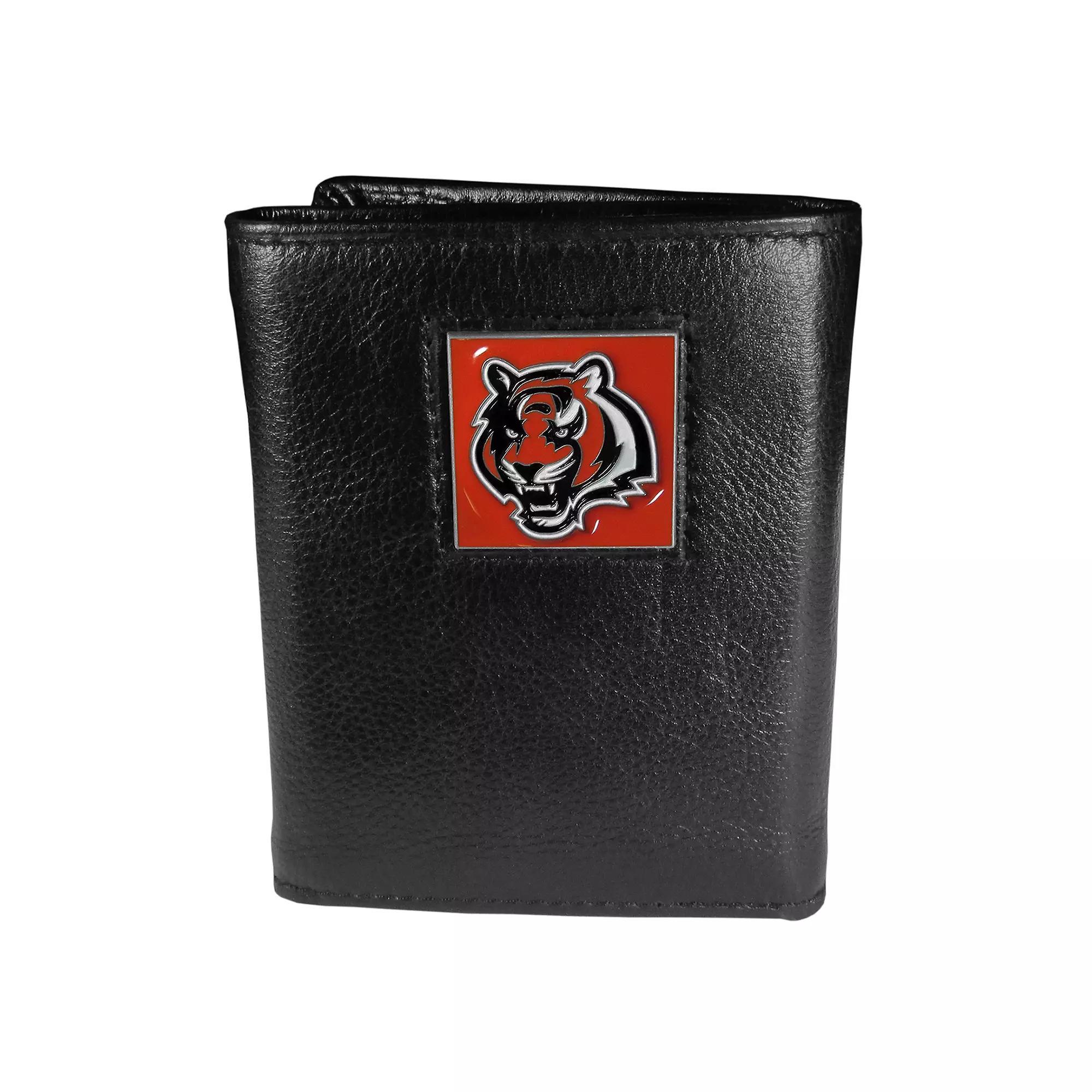 Men's Cincinnati Bengals Trifold Wallet, Black Product Image
