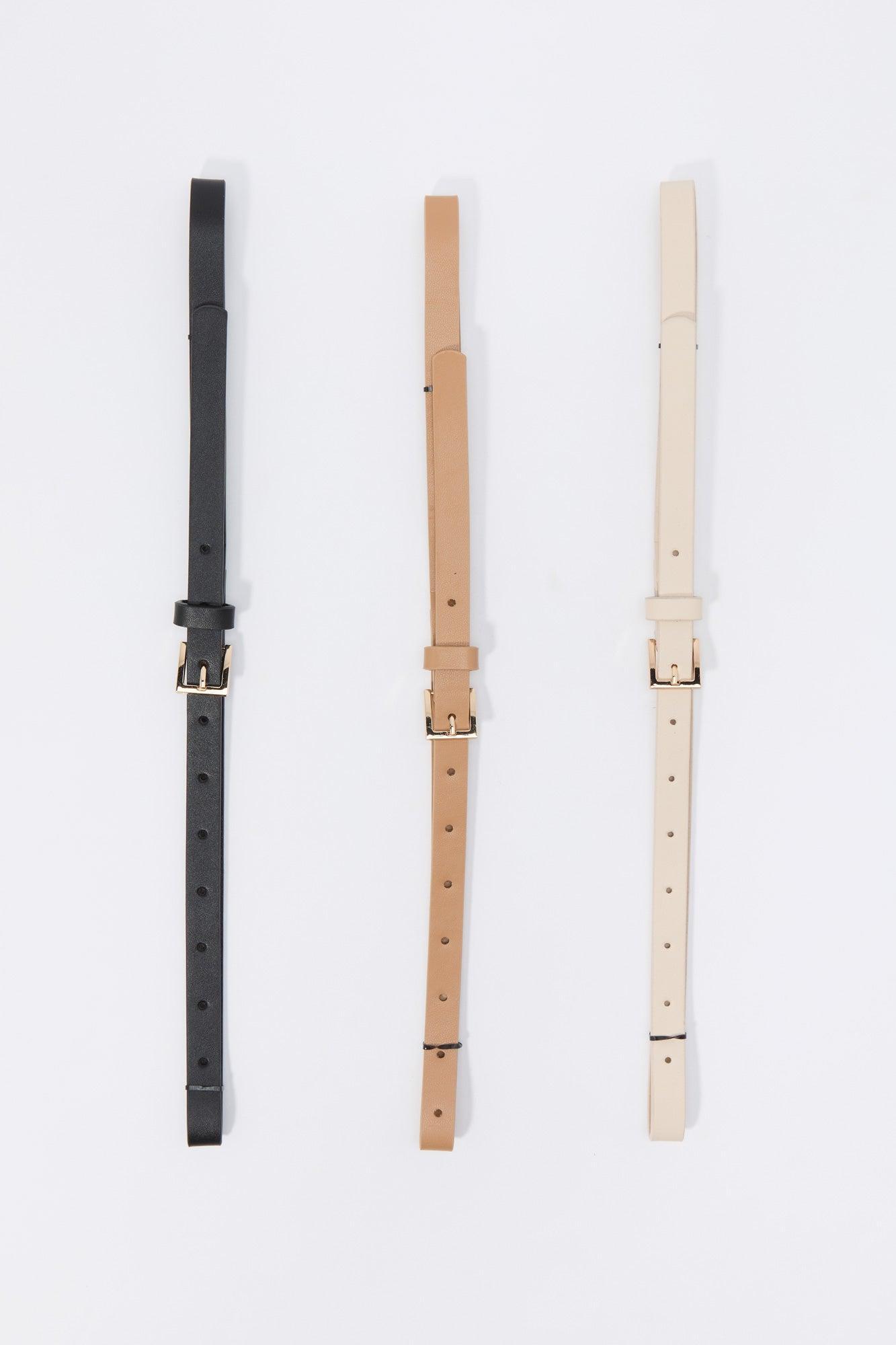 Faux Leather Belt (3 Pack) Female Product Image