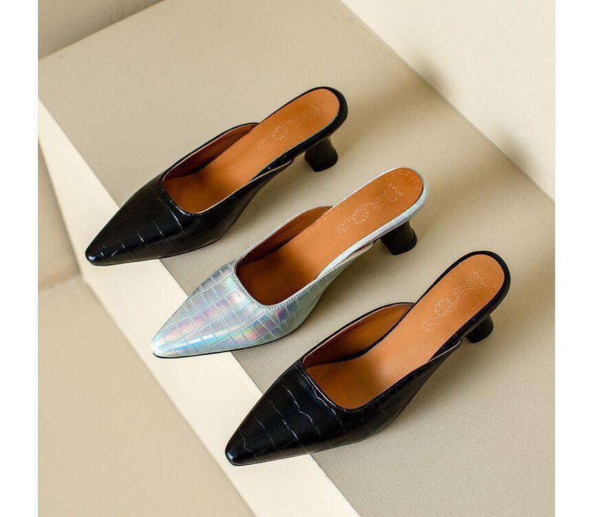 Pointed Kitten Heel Mules Product Image