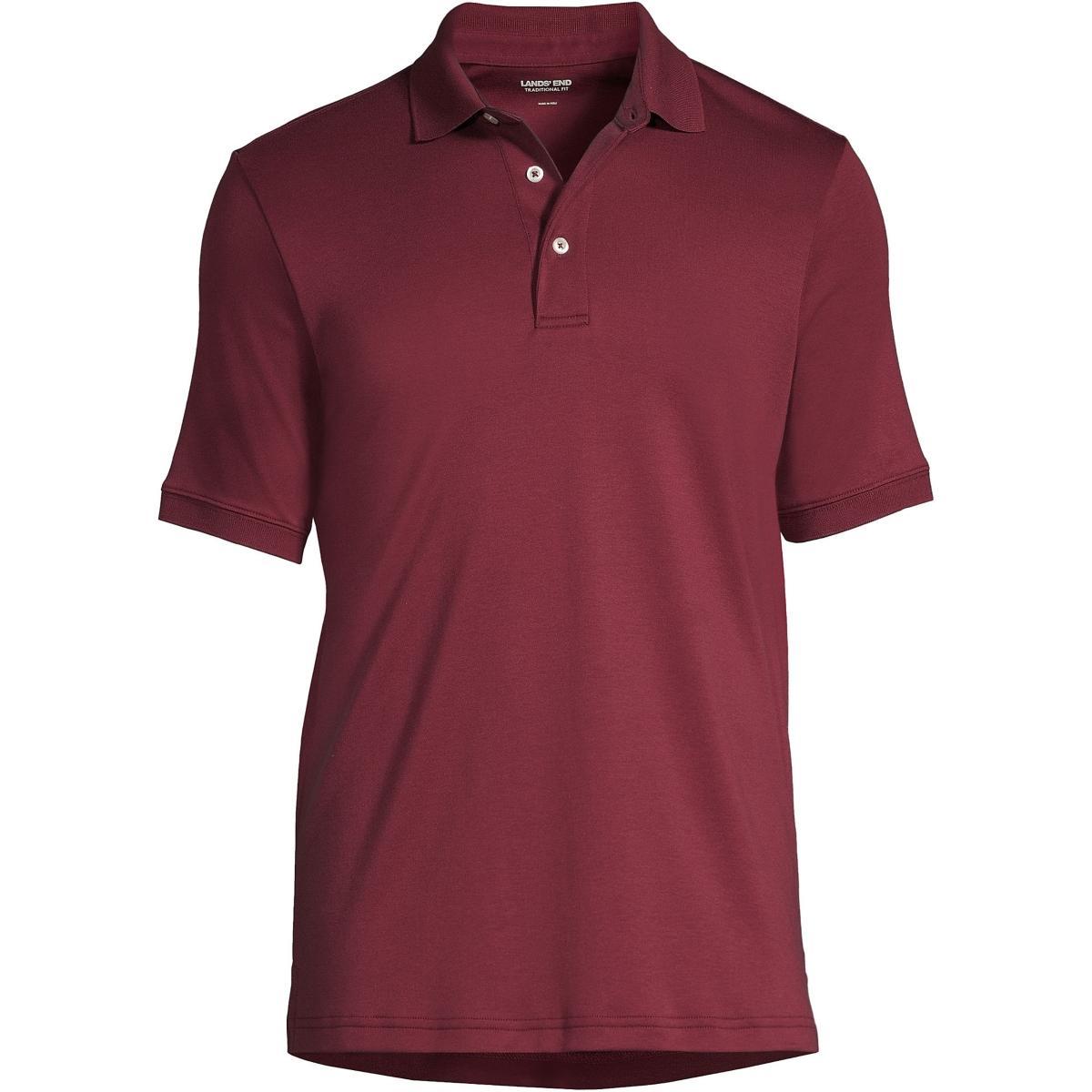 Big & Tall Lands' End Super Soft Supima Polo, Men's, Size: XXL Tall, Pale Grey Blue Product Image