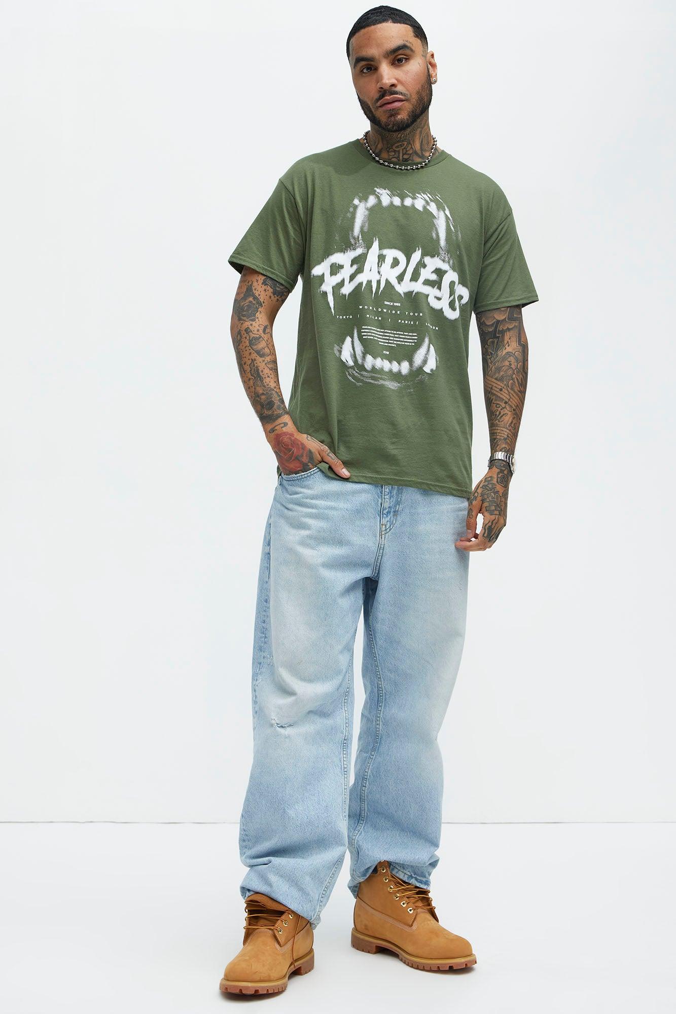 Fearless Worldwide Tour Short Sleeve Tee - Olive Product Image