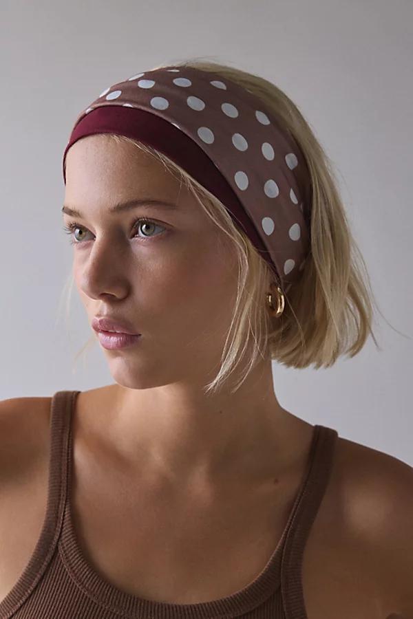Soft & Stretchy Wide Knit Headband Set Womens at Urban Outfitters Product Image