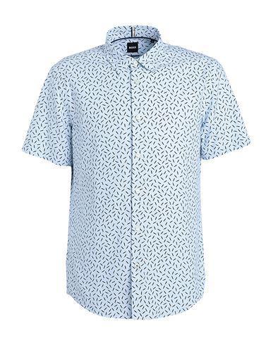 HUGO BOSS Boss Man Shirt Sky Blue Size Xl Cotton Product Image