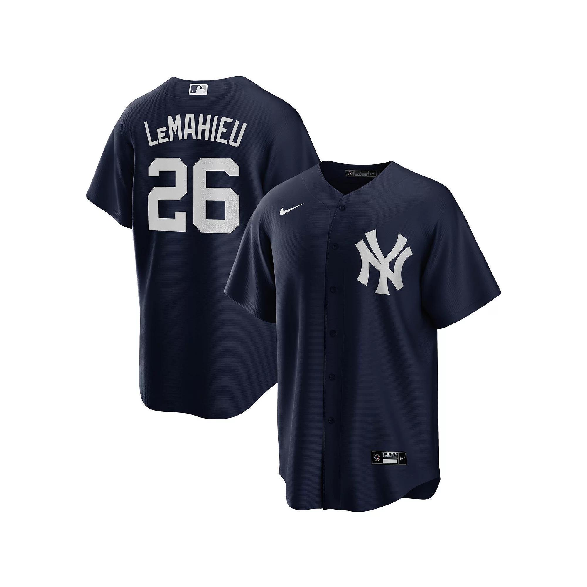Mens Nike DJ LeMahieu New York Yankees Alternate Replica Player Jersey Blue Product Image
