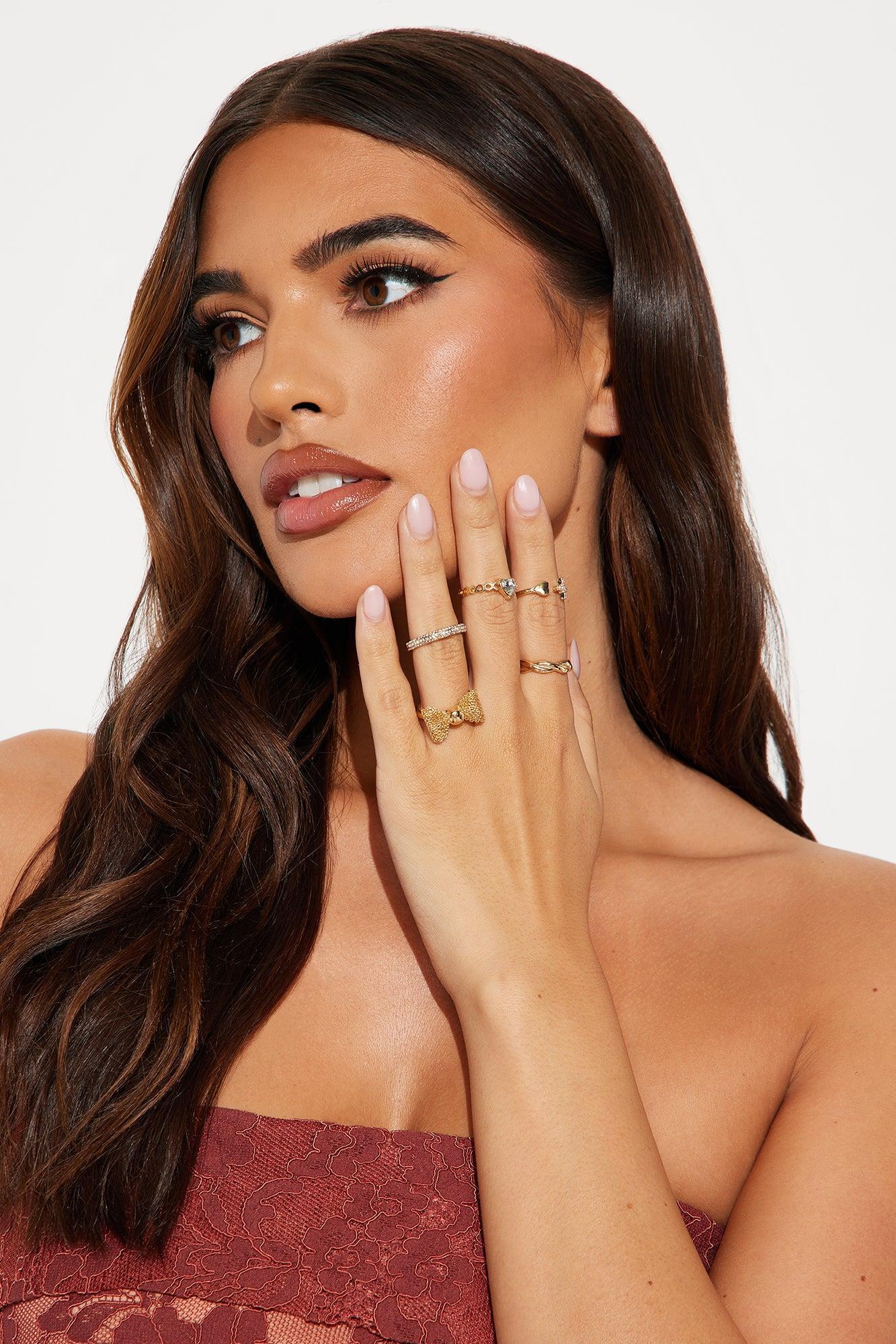 Sweet Sofia 5 Piece Ring Set - Gold Product Image