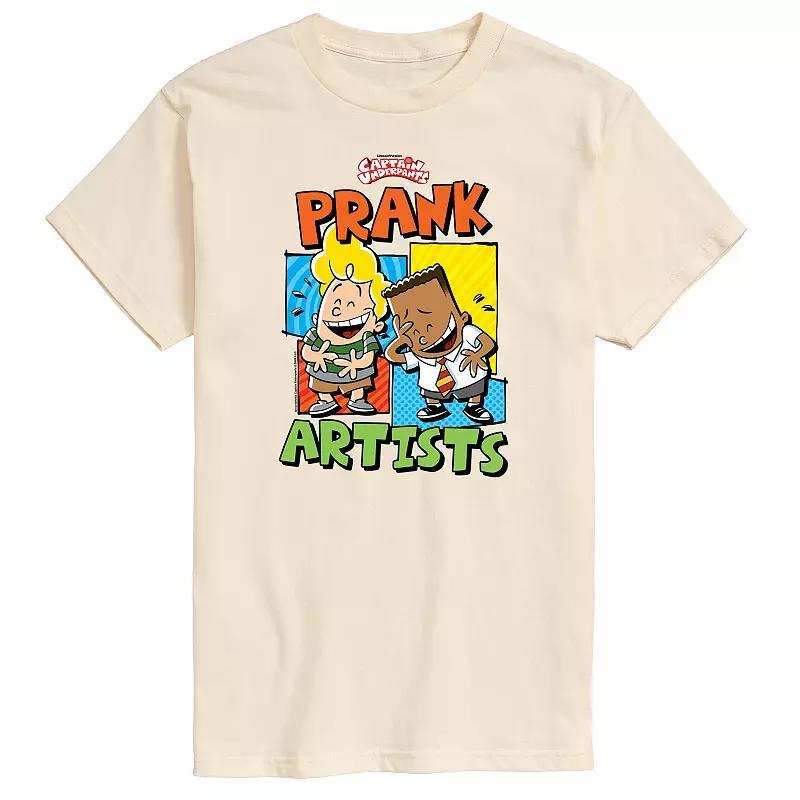 Mens Captain Underpants Prank Artists Graphic Tee Product Image