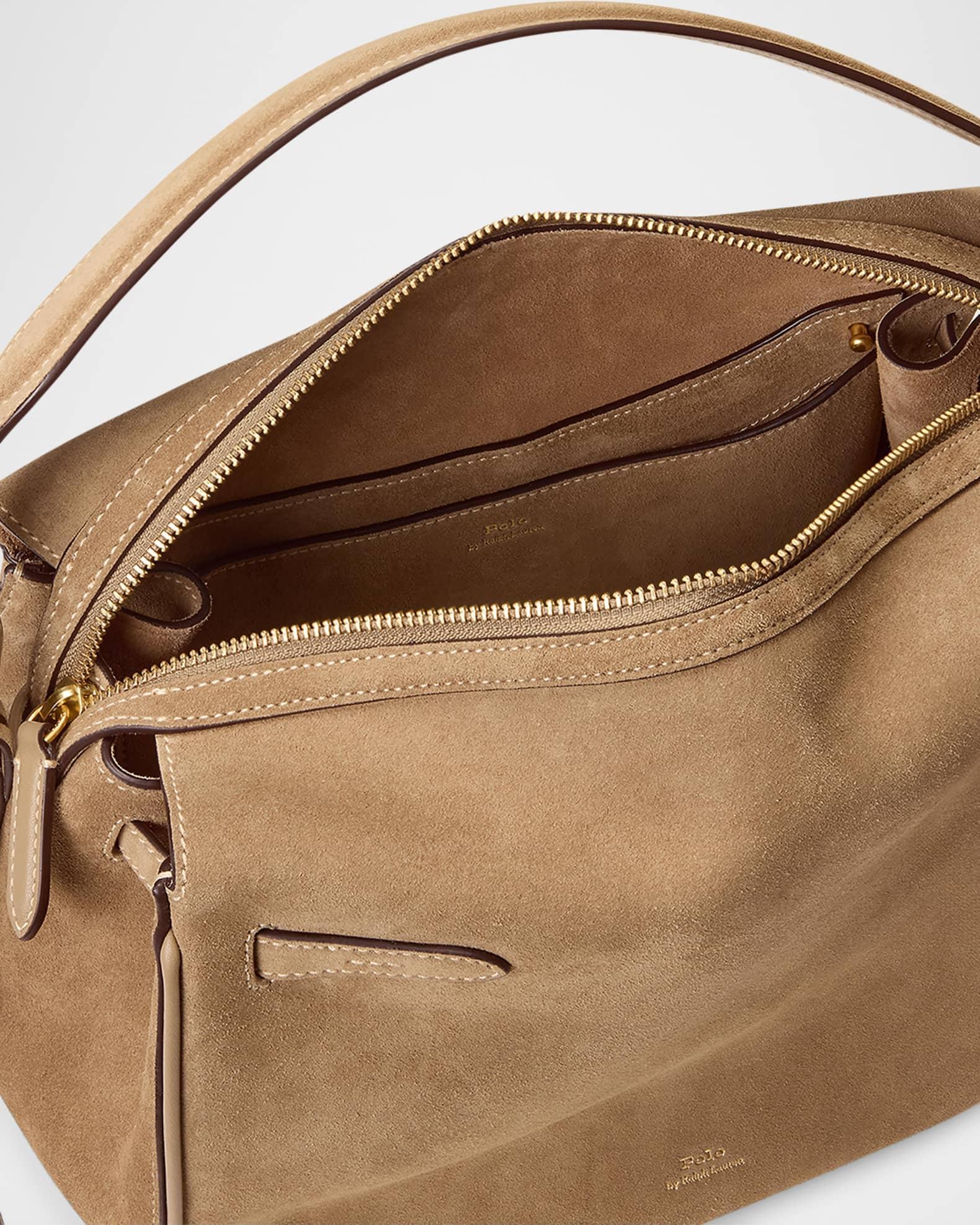 Polo ID Suede Large Satchel Bag Product Image
