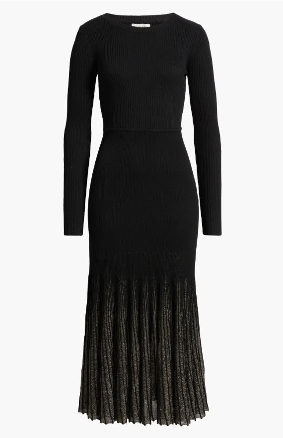 Shimmer Hem Sweater Dress Product Image