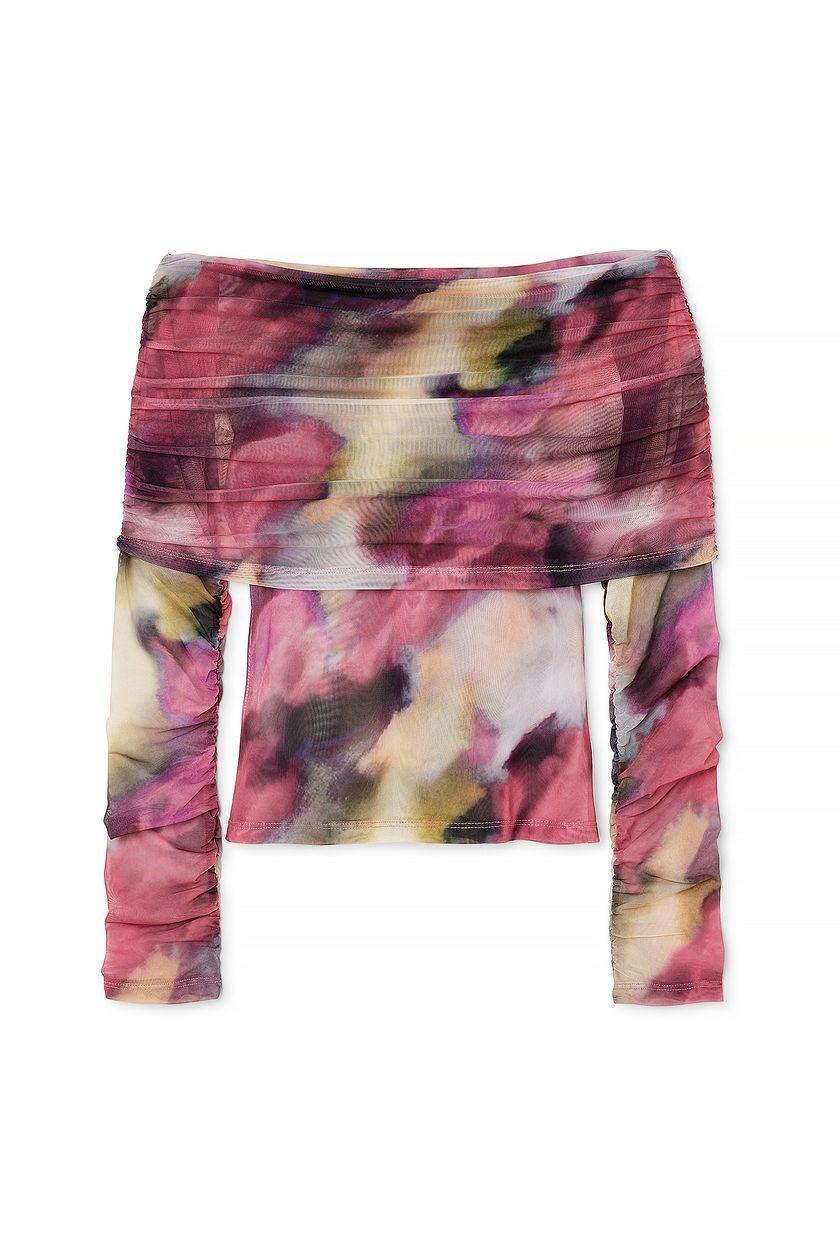 Mesh Off Shoulder Top Product Image