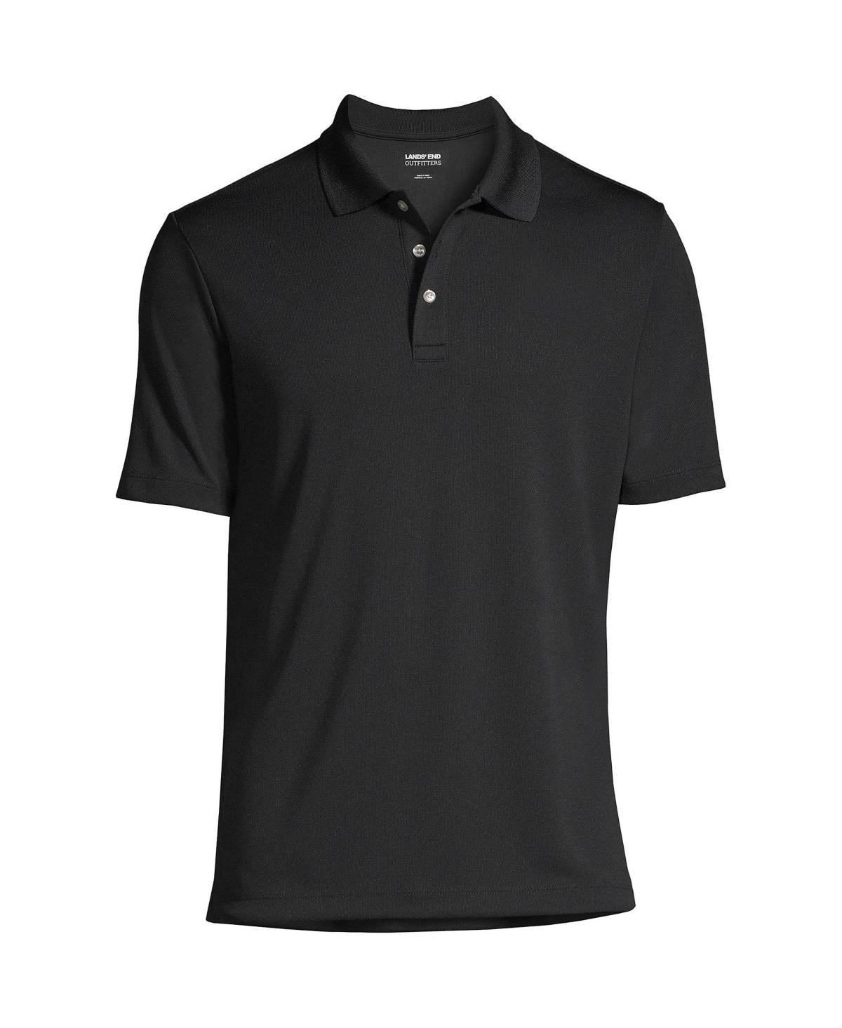Men's Tall Lands' End School Uniform Solid Active Polo, Size: Large Tall, Harbor Gray Product Image