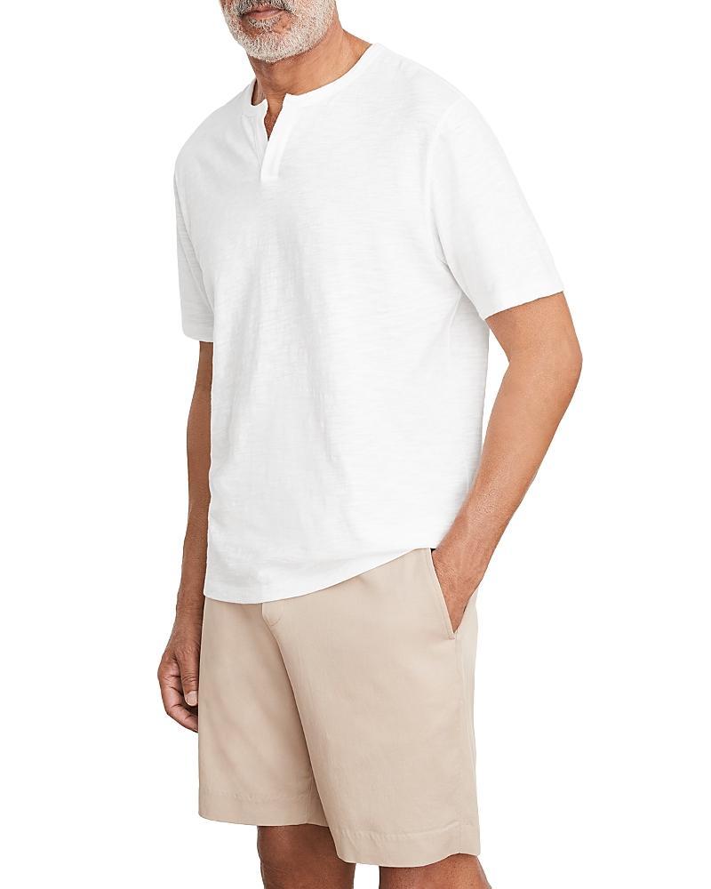 Vince Slub Split Neck Short Sleeve Tee Product Image