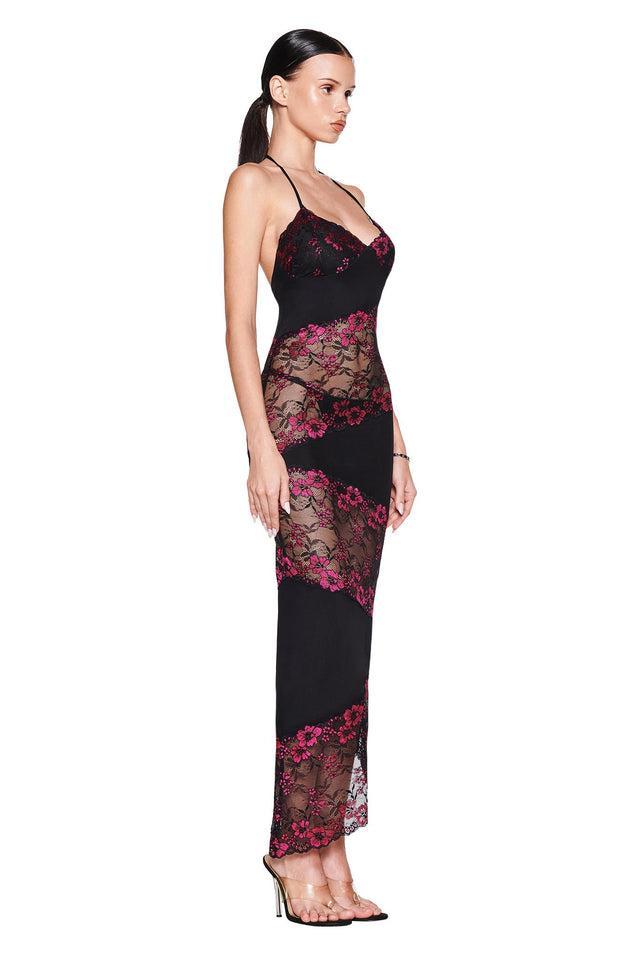 PALOMA MIDI DRESS - BLACK Product Image