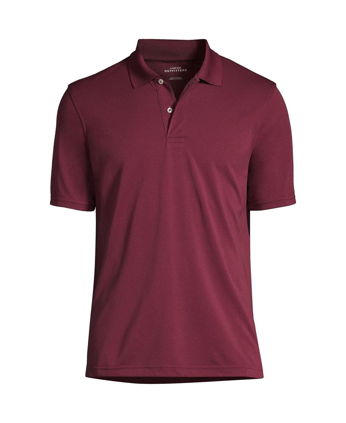 Men's Big Lands' End School Uniform Short Sleeve Polo, Size: 4XB, Rich Red Product Image
