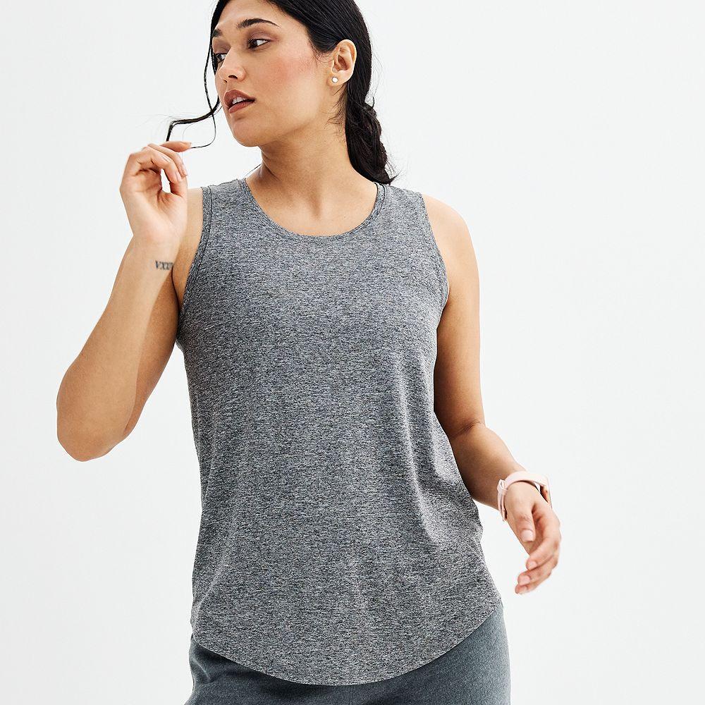 Women's Tek Gear® Dry Tek Tank Top, Size: Small, Gray Product Image