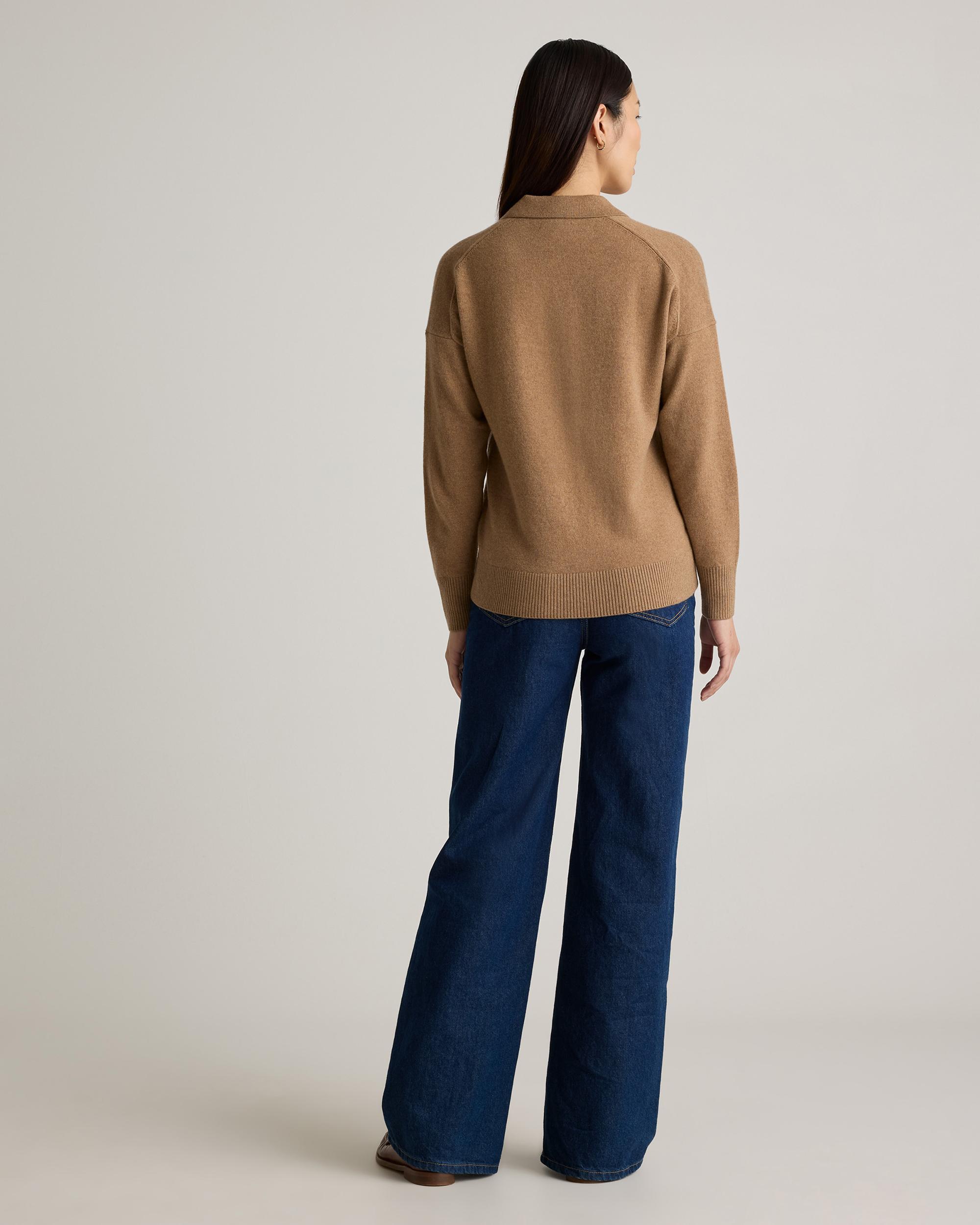 Quince | Women's Mongolian Cashmere Polo Sweater Product Image