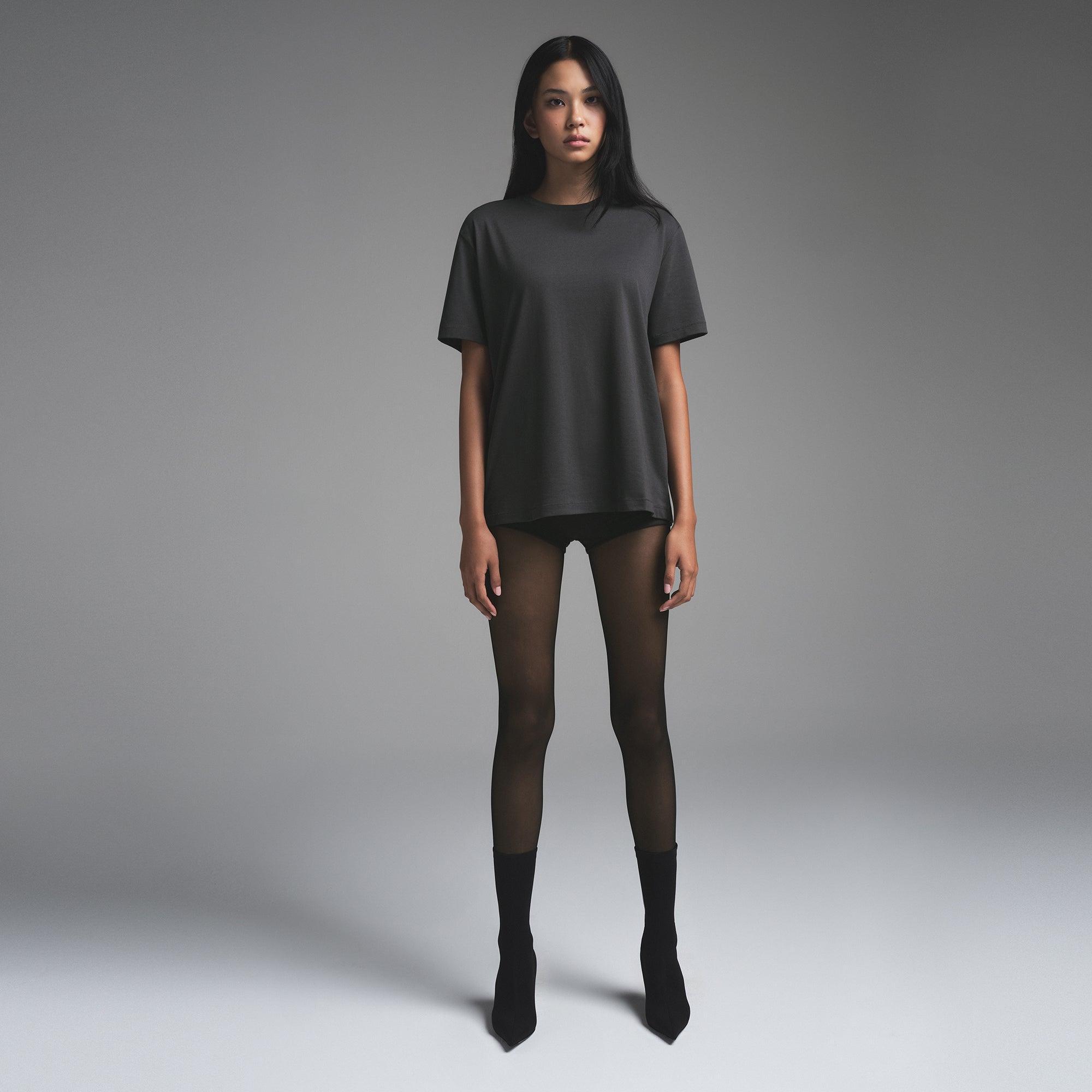 RELAXED TEES OVERSIZED LONG T-SHIRT | ASH Product Image