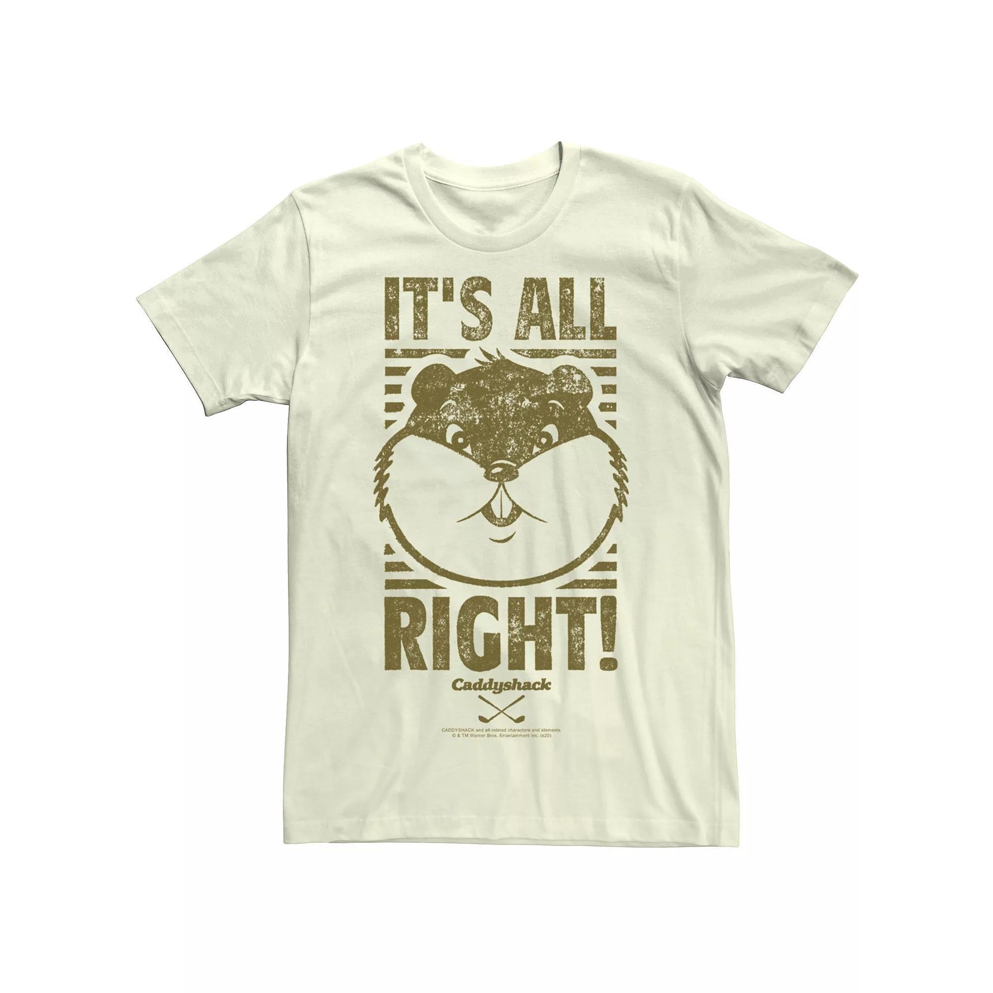 Mens Caddyshack Gopher Its All Right! Tee Product Image