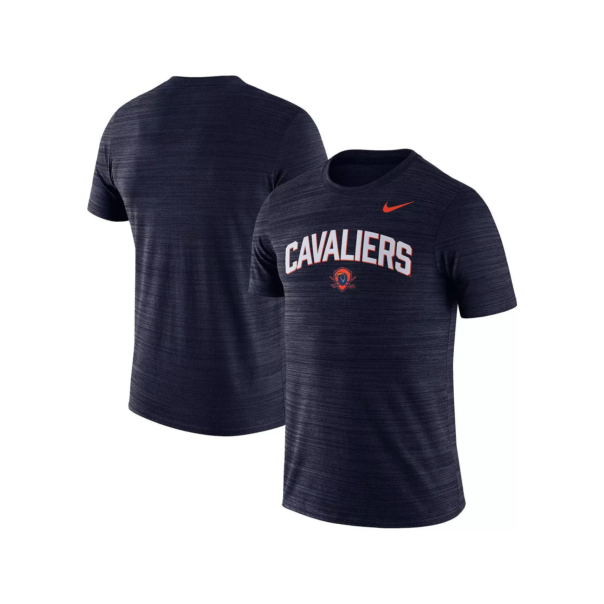 Mens Nike Virginia Cavaliers 2022 Game Day Sideline Velocity Performance T-Shirt Blue Product Image