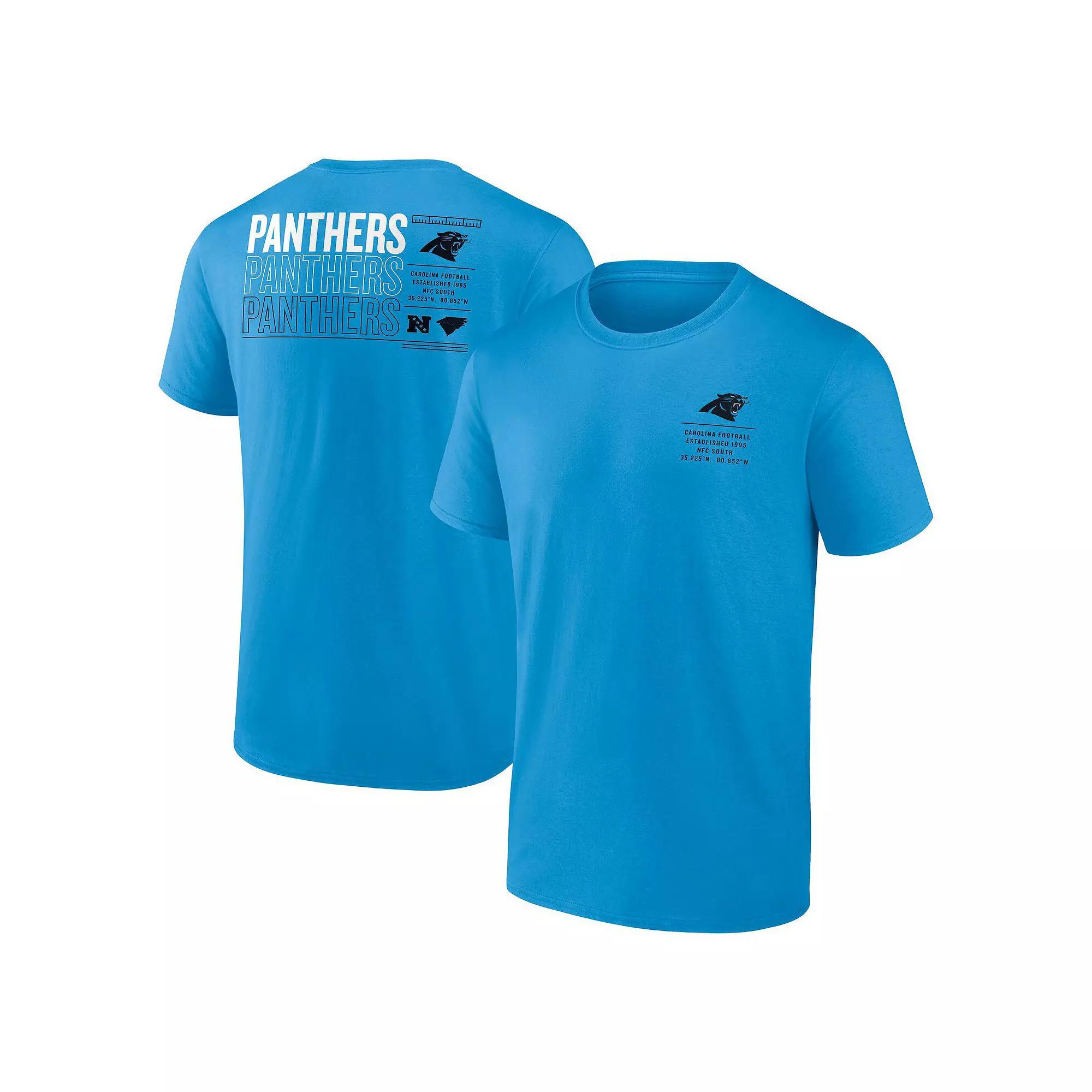 Men's Fanatics Blue Carolina Panthers Repeat Stats T-Shirt, Size: Small Product Image