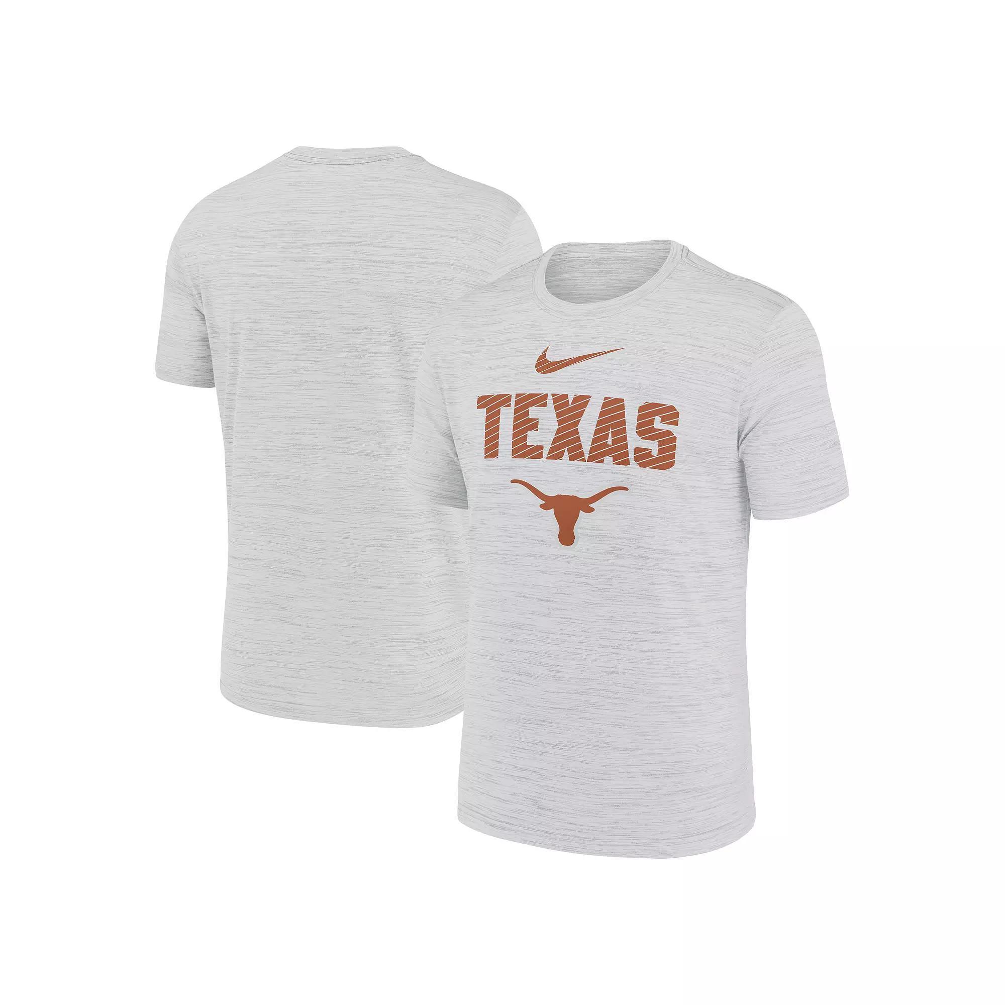 Mens Nike Texas Longhorns Campus Slant Velocity Performance T-Shirt Product Image