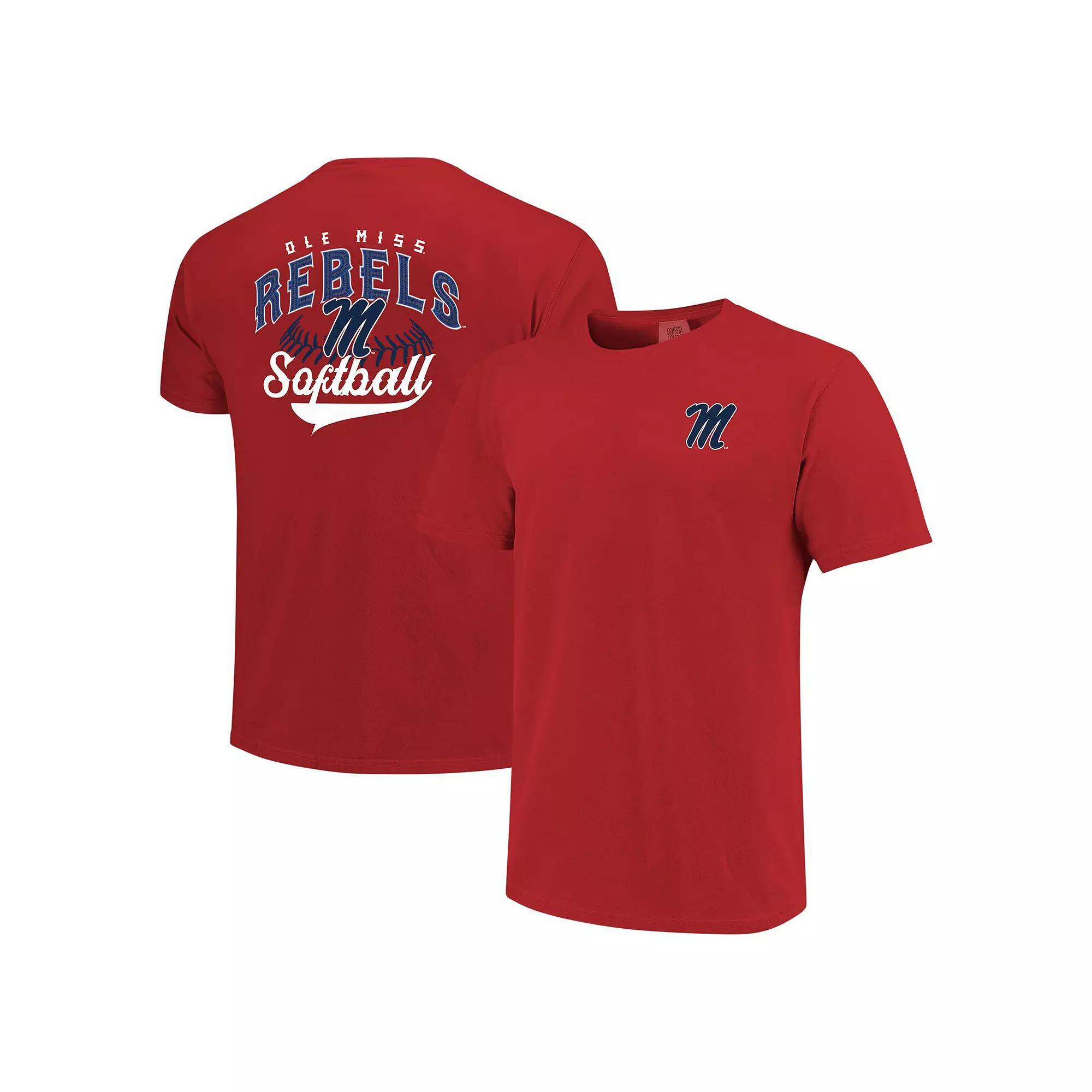 Men's Red Ole Miss Rebels Softball Walk Off T-Shirt, Size: Large Product Image