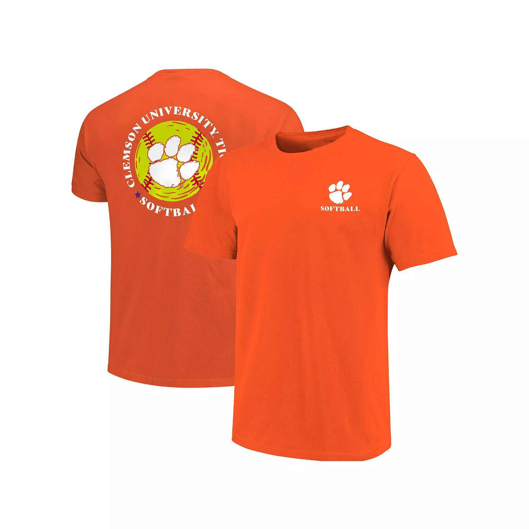 Mens Clemson Tigers Softball Seal T-Shirt Product Image