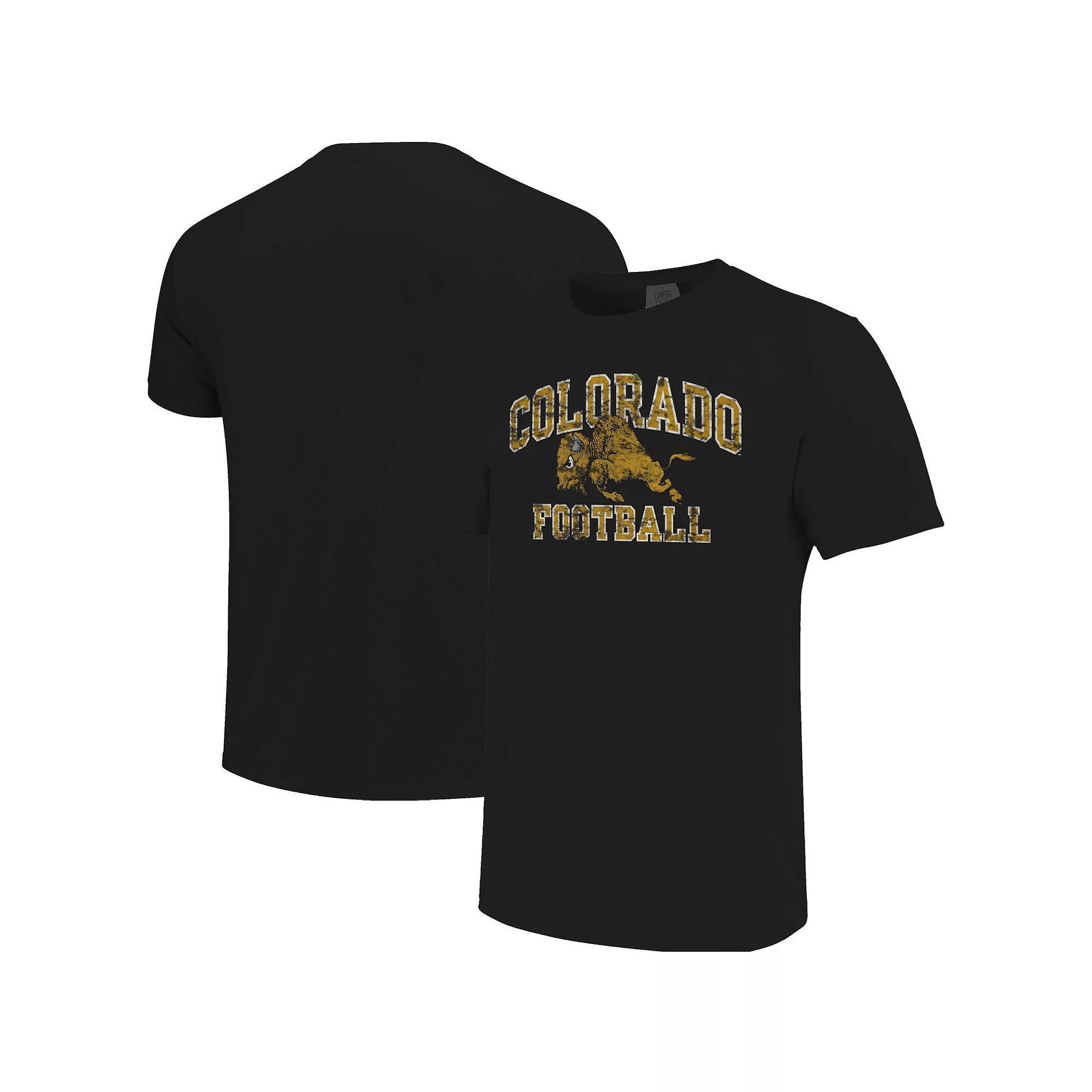 Men's Black Colorado Buffaloes Football Arch Over Mascot Comfort Colors T-Shirt, Size: XL Product Image