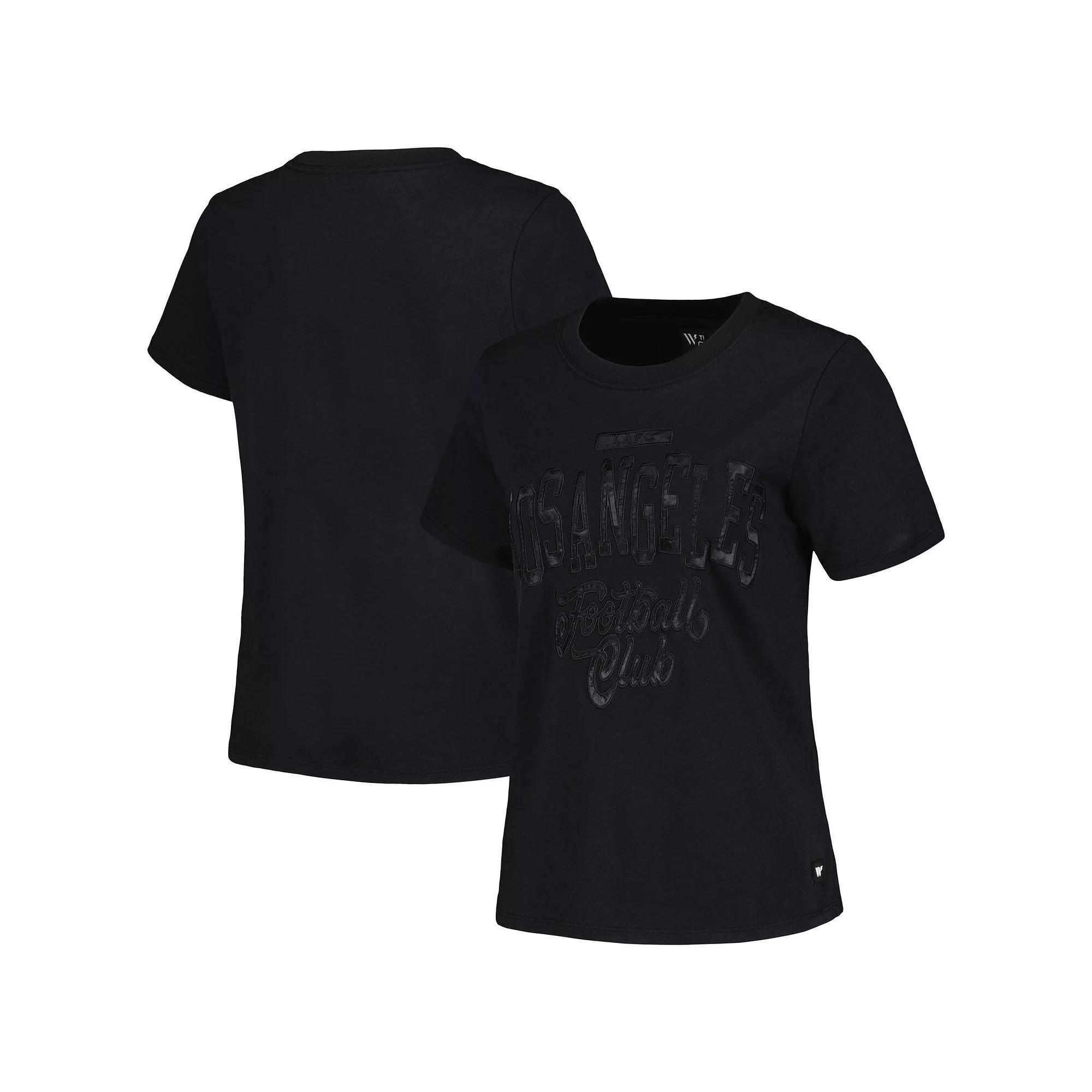 Women's The Wild Collective Black LAFC Satin Applique T-Shirt, Size: 2XL, Lfc Black Product Image