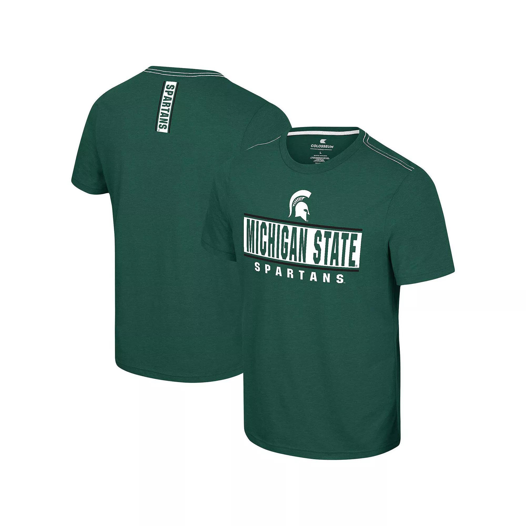Men's Colosseum  Green Michigan State Spartans No Problemo T-Shirt, Size: Large Product Image