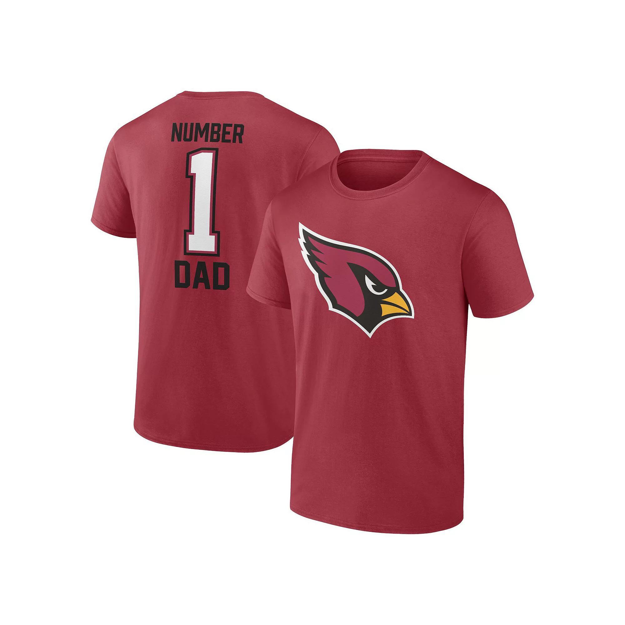 Men's Fanatics Cardinal Arizona Cardinals Father's Day T-Shirt, Size: 2XL, Red Product Image