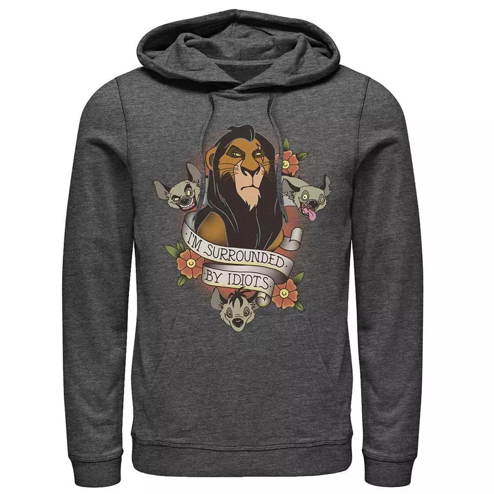 Disney's The Lion King Scar Men's Hyenas Surrounded By Idiots Tee, Size: Large, Blue Product Image