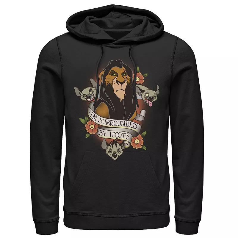 Disney's The Lion King Scar Men's Hyenas Surrounded By Idiots Tee, Size: Large, Blue Product Image