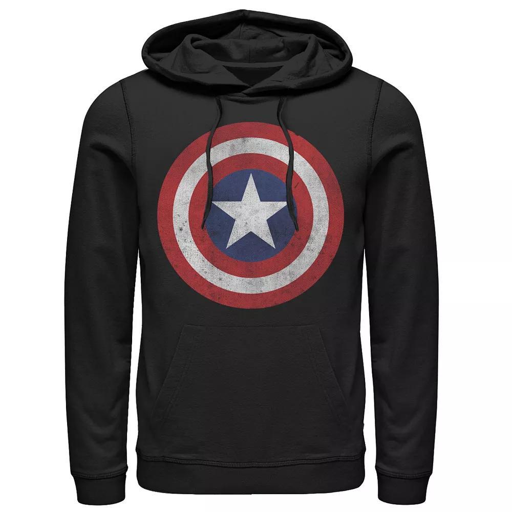 Men's Marvel Captain America Classic Shield Graphic Hoodie, Size: Small, Blue Product Image
