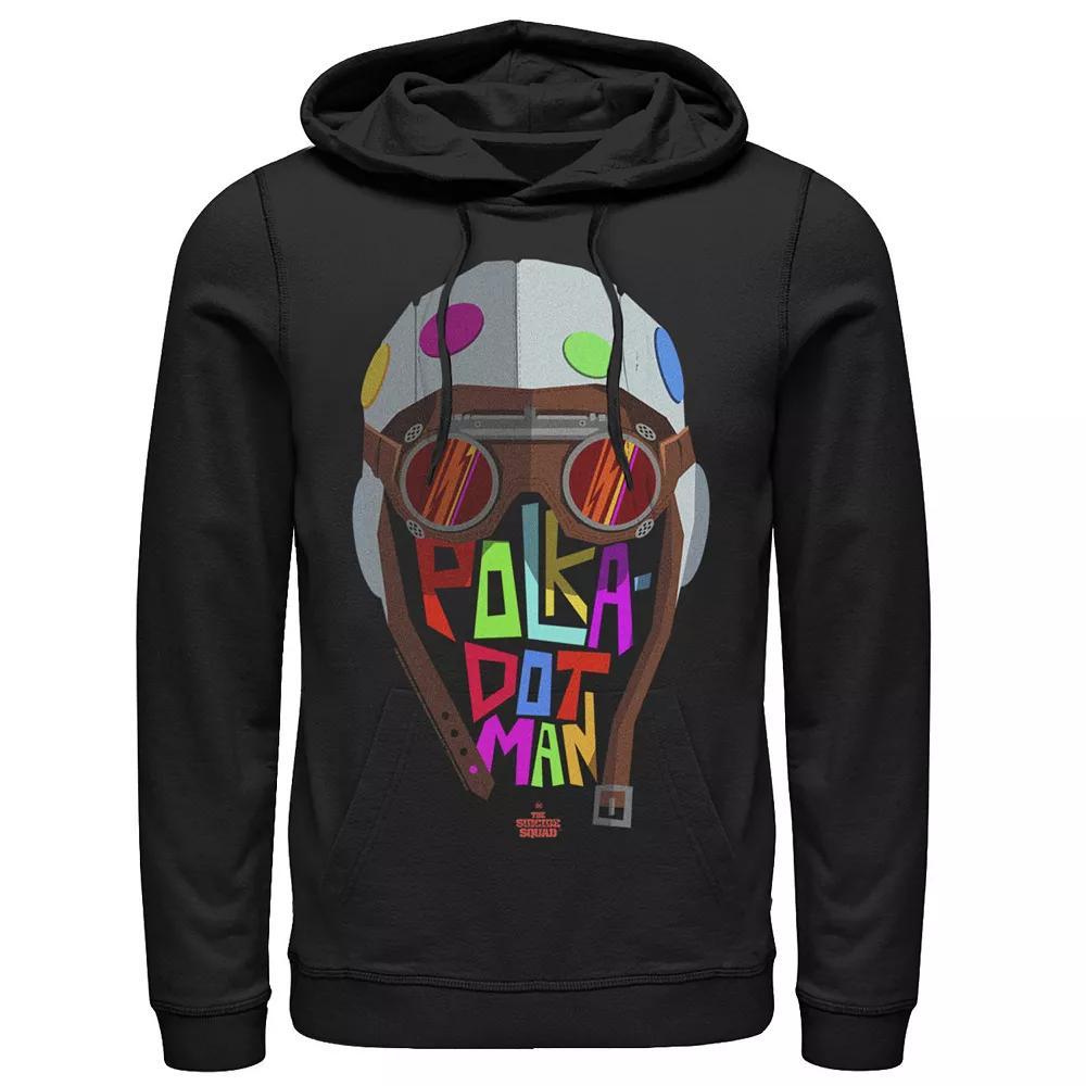 Men's The Suicide Squad Big Polka Dot Man Logo Hoodie, Size: Medium, Black Product Image