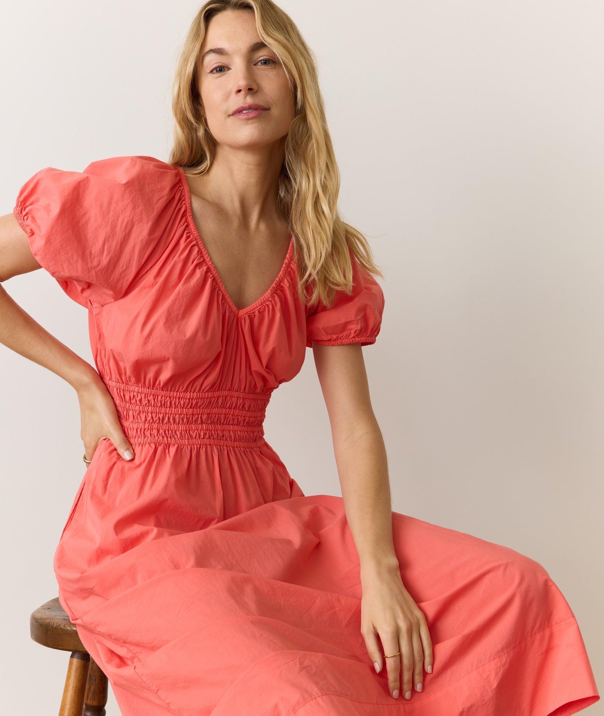 Emery Poplin Midi Dress Product Image